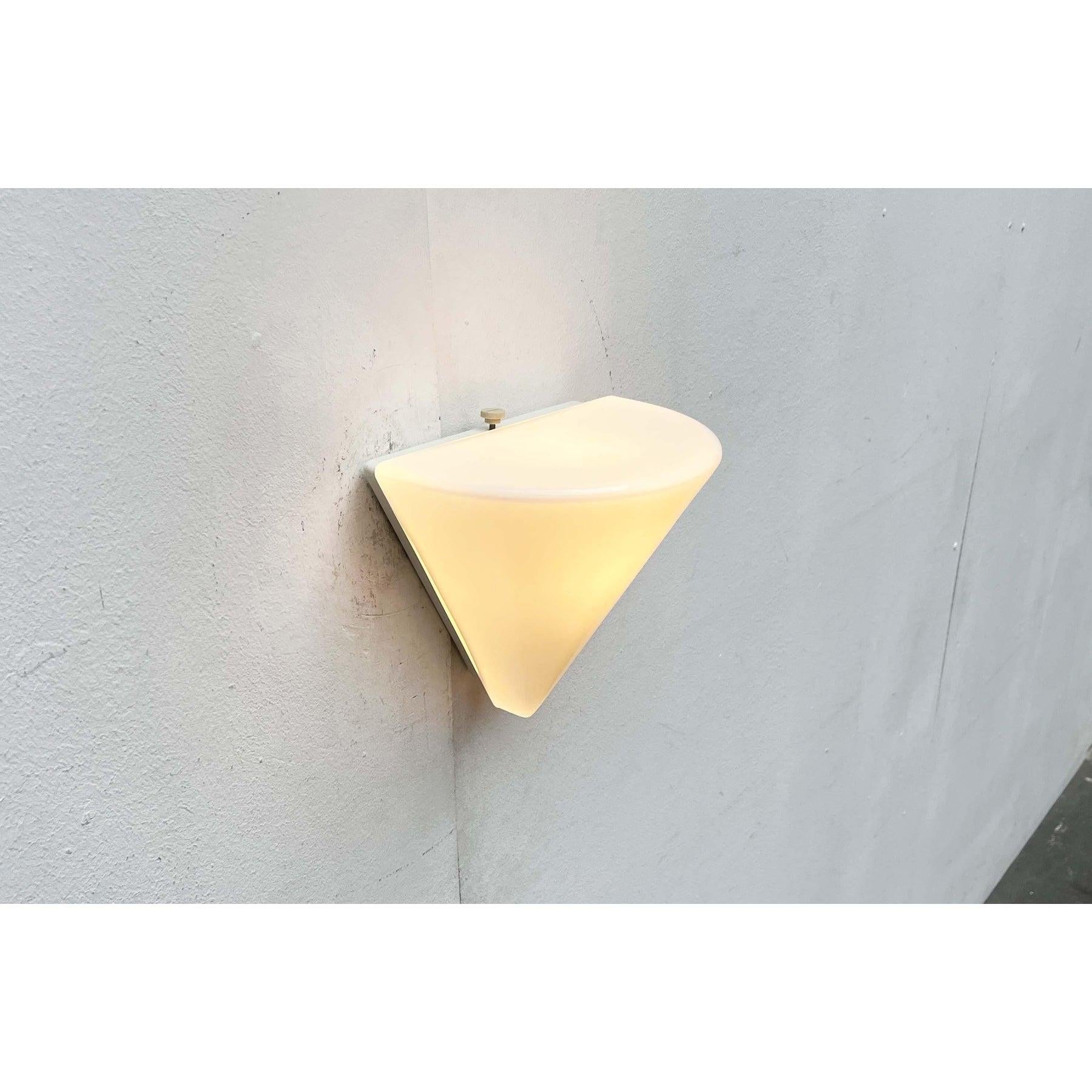 Postmodern T+L Royal Series Typ L 133 Glas Wall Lamp from Keuco, 1980s For Sale 12
