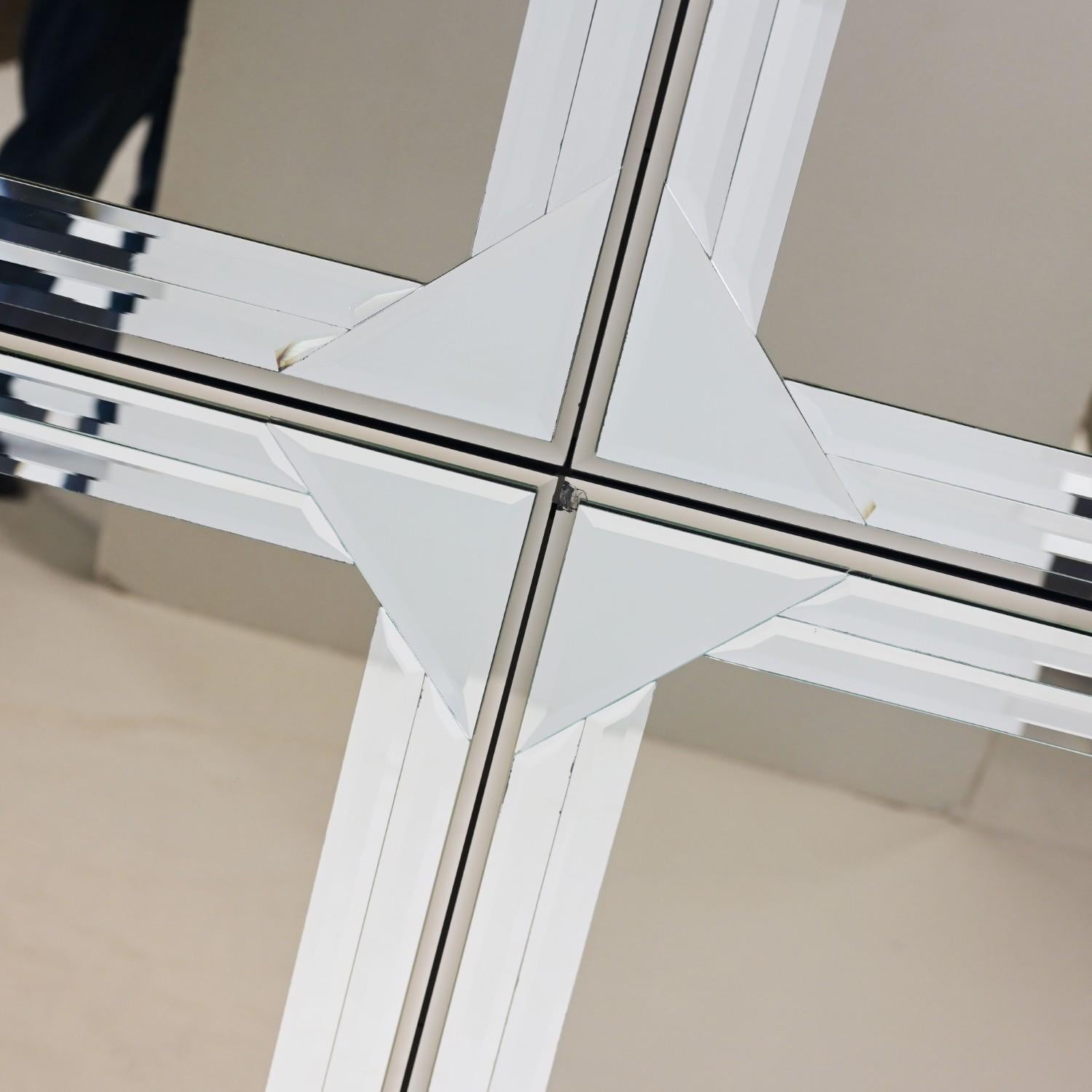 Postmodern to Art Deco Revival Mirrored Cabinet & Armoire a Pair Style of Ello 7