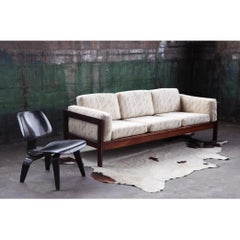 Postmodern Tobia Scarpa Sofa with Upholstered Cushions Bastiano, 1960s