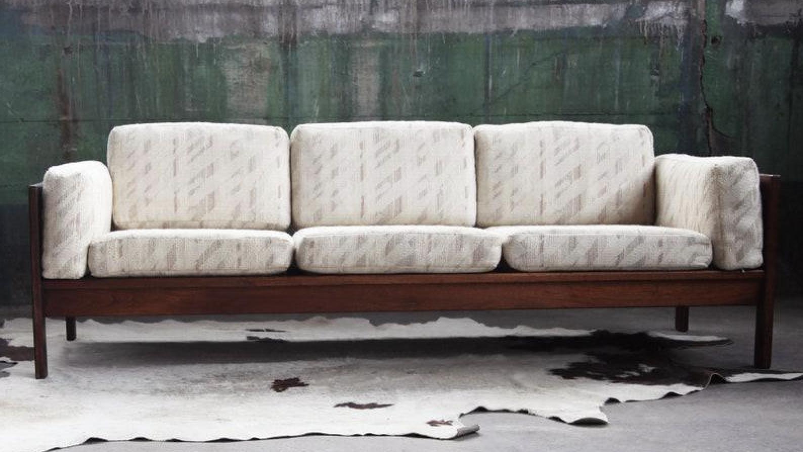 Postmodern Tobia Scarpa Sofa with Upholstered Cushions Bastiano, 1960s In Good Condition For Sale In Basel, BS