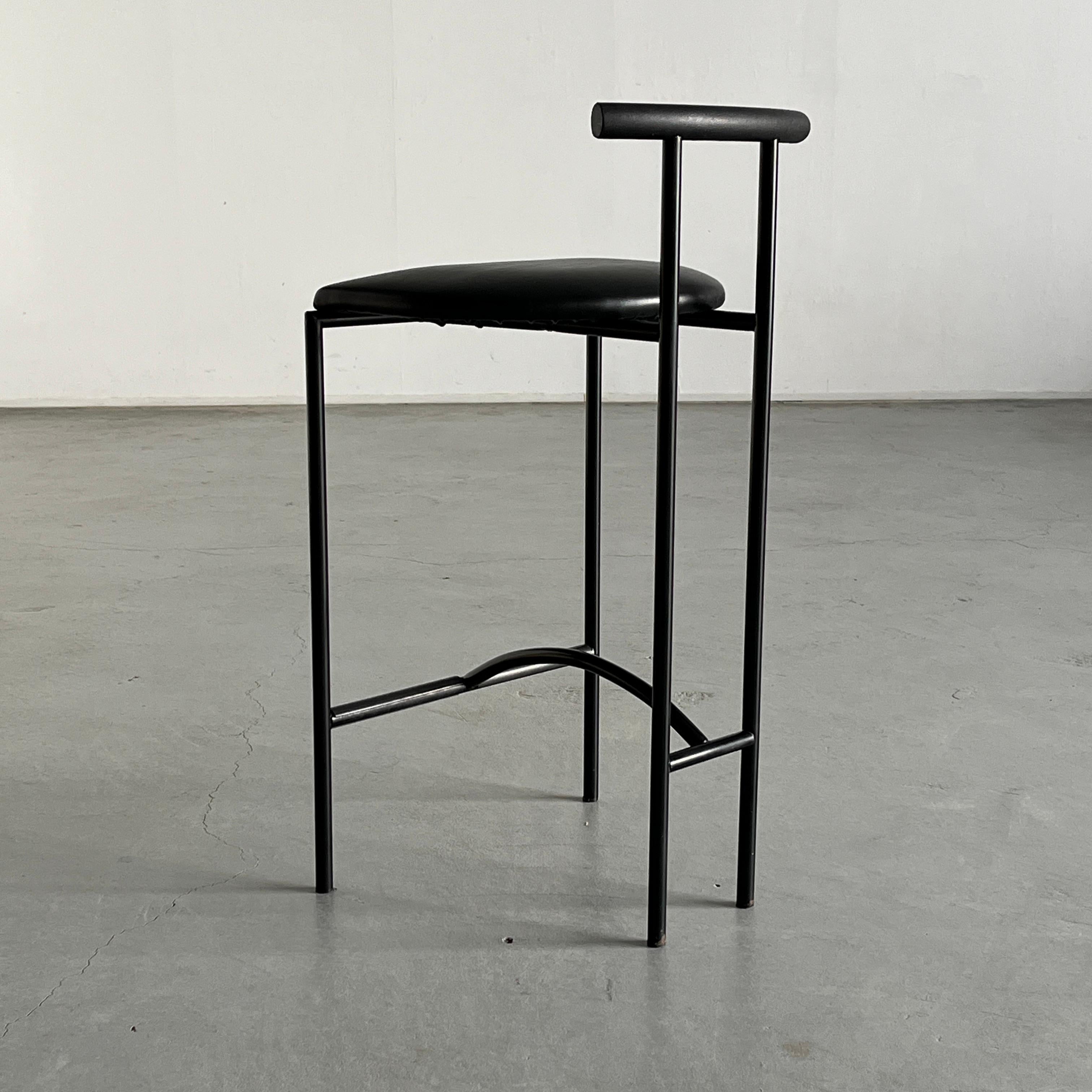Post-Modern Postmodern 'Tokyo' Bar Chair by Rodney Kinsman for Bieffeplast, 1980s Italy