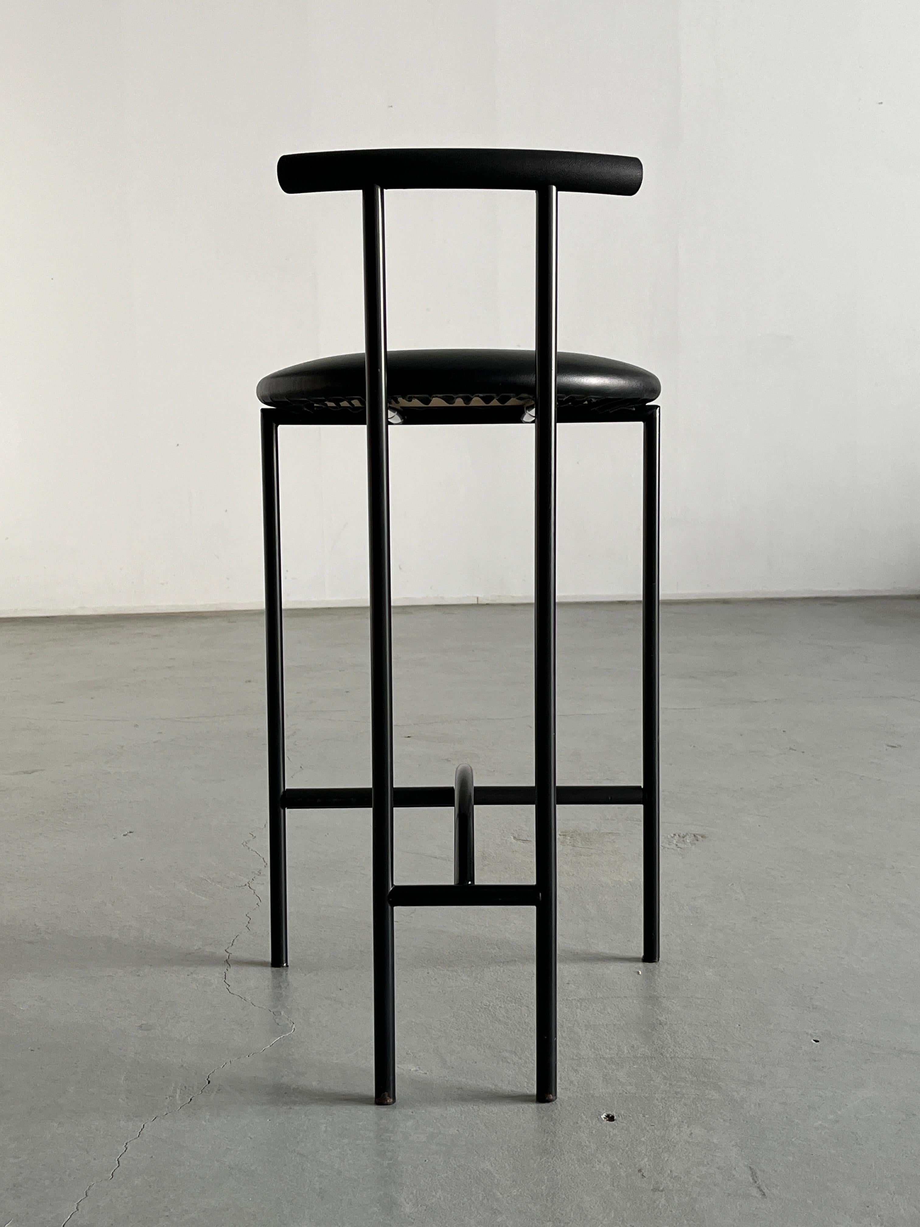 Postmodern 'Tokyo' Bar Chair by Rodney Kinsman for Bieffeplast, 1980s Italy In Good Condition In Zagreb, HR