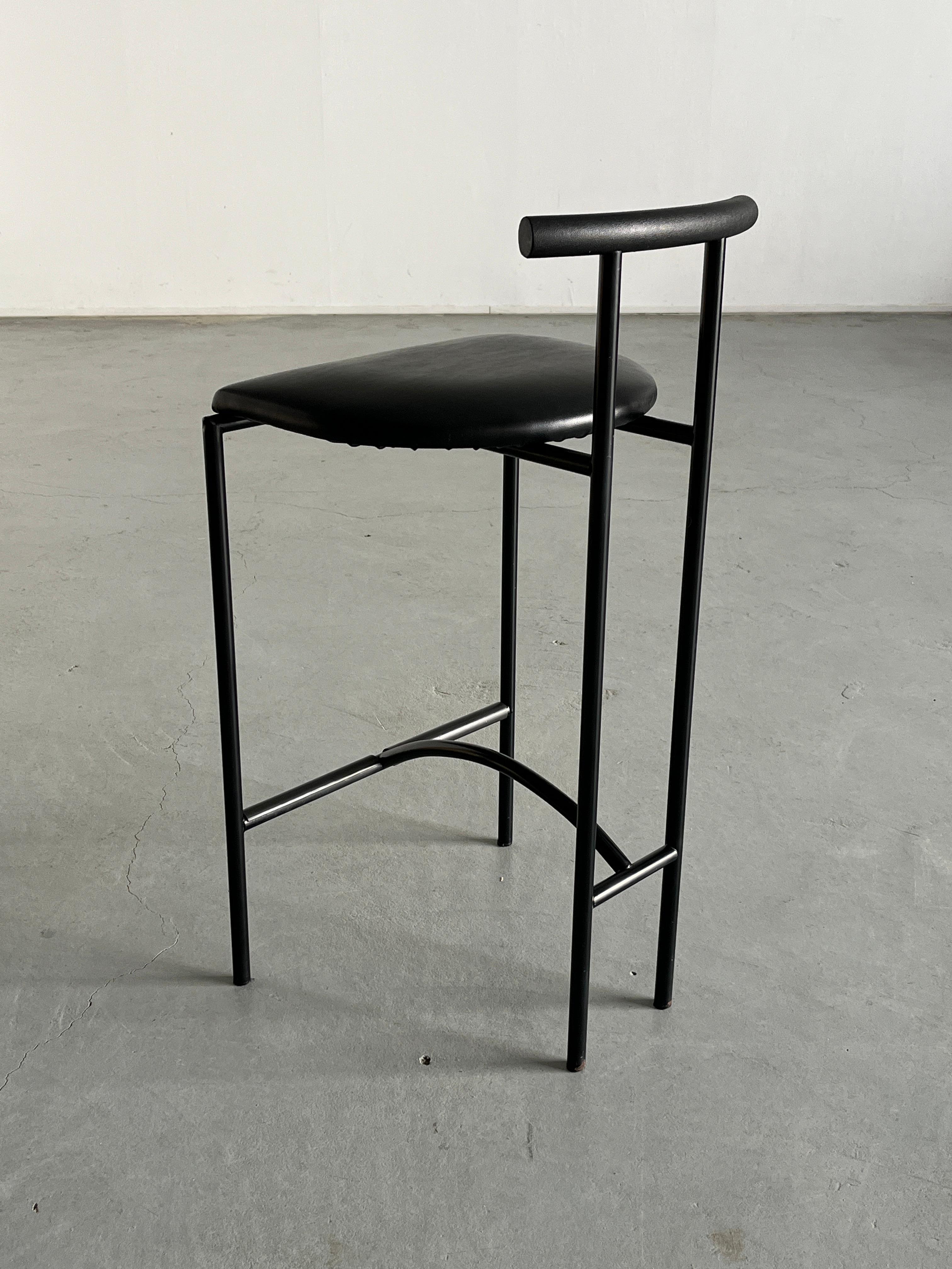 Late 20th Century Postmodern 'Tokyo' Bar Chair by Rodney Kinsman for Bieffeplast, 1980s Italy