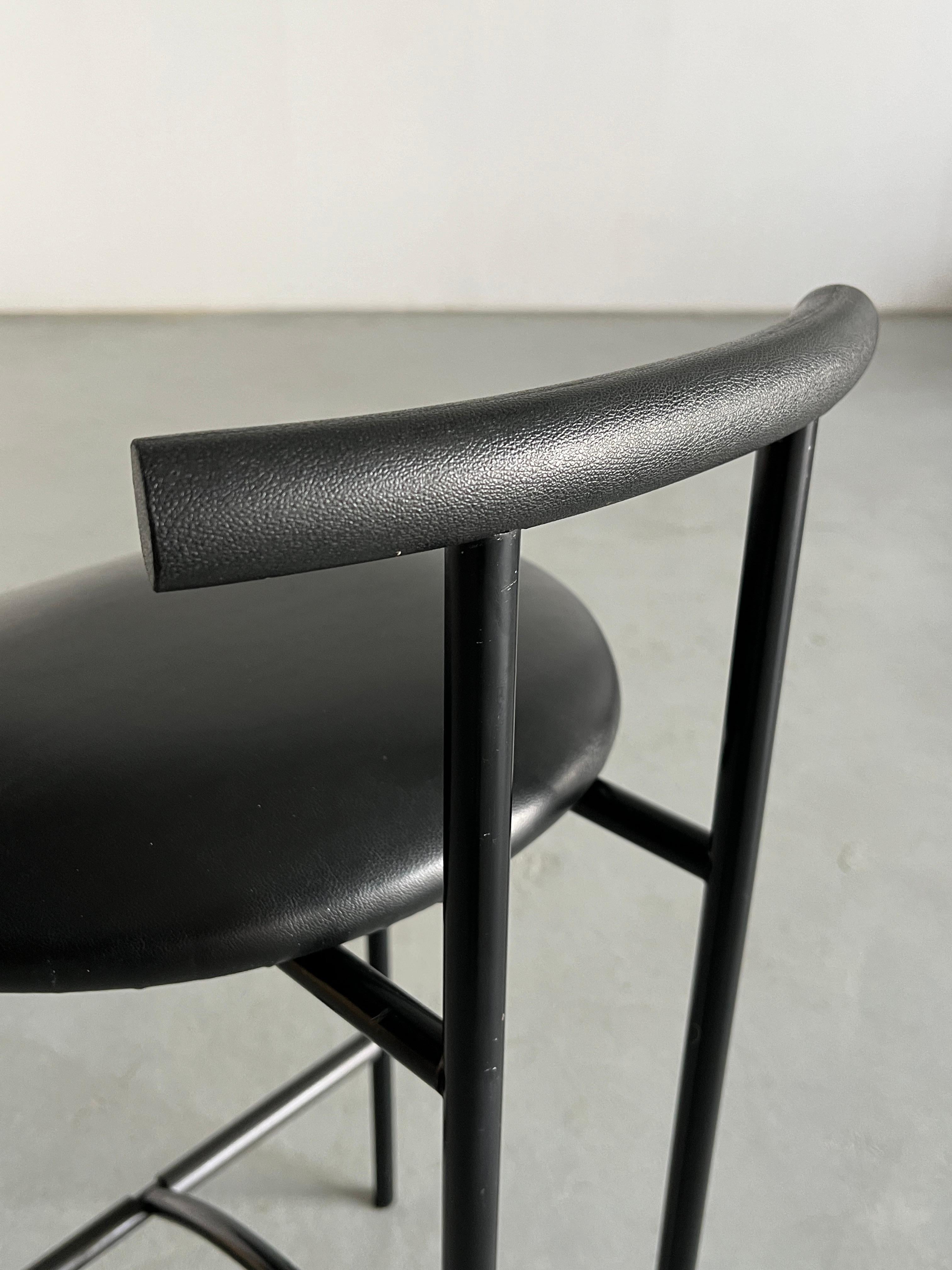 Postmodern 'Tokyo' Bar Chair by Rodney Kinsman for Bieffeplast, 1980s Italy 2