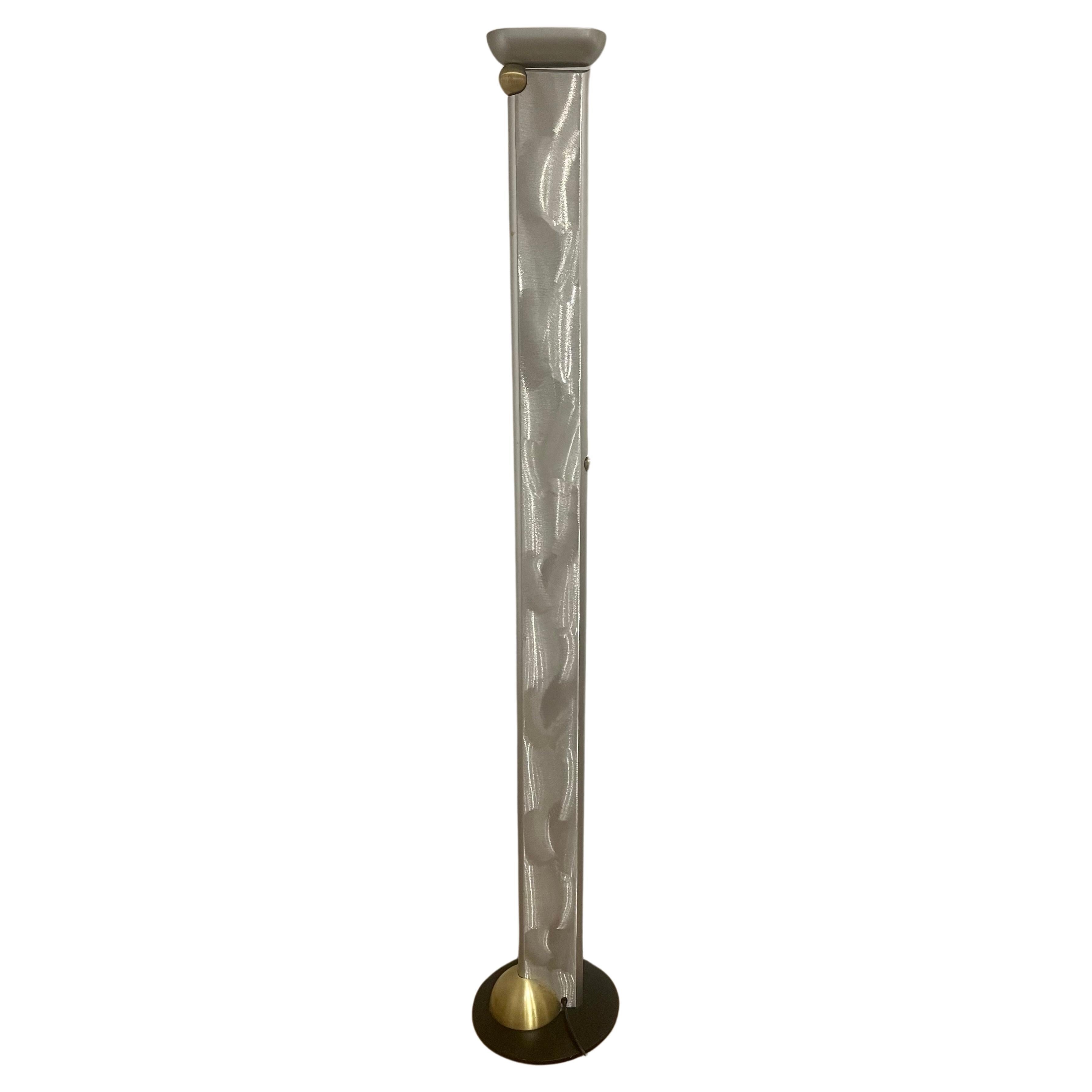 Postmodern Torchiere Floor Lamp by Ron Rezek Memphis Era For Sale