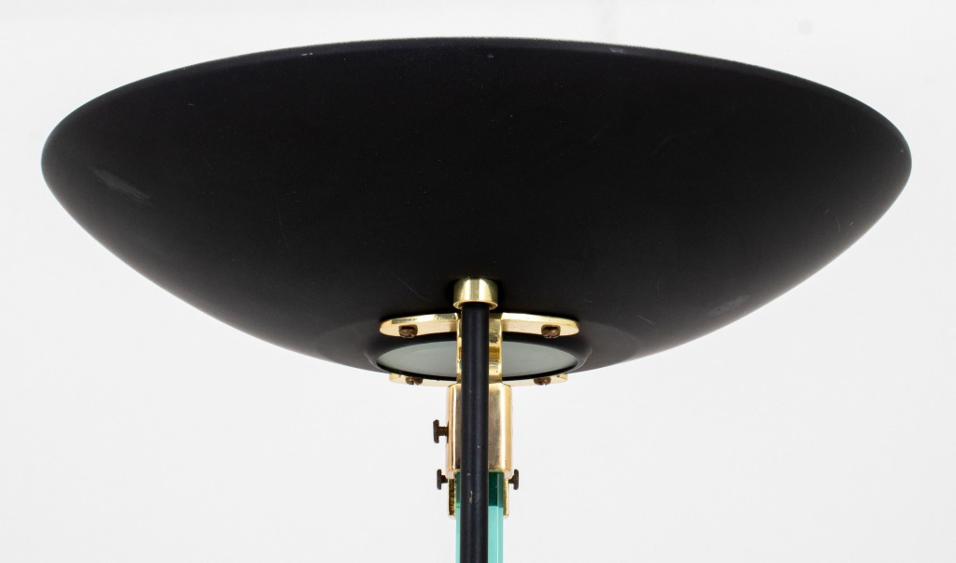 Glass Postmodern Torchiere Floor Lamp For Sale