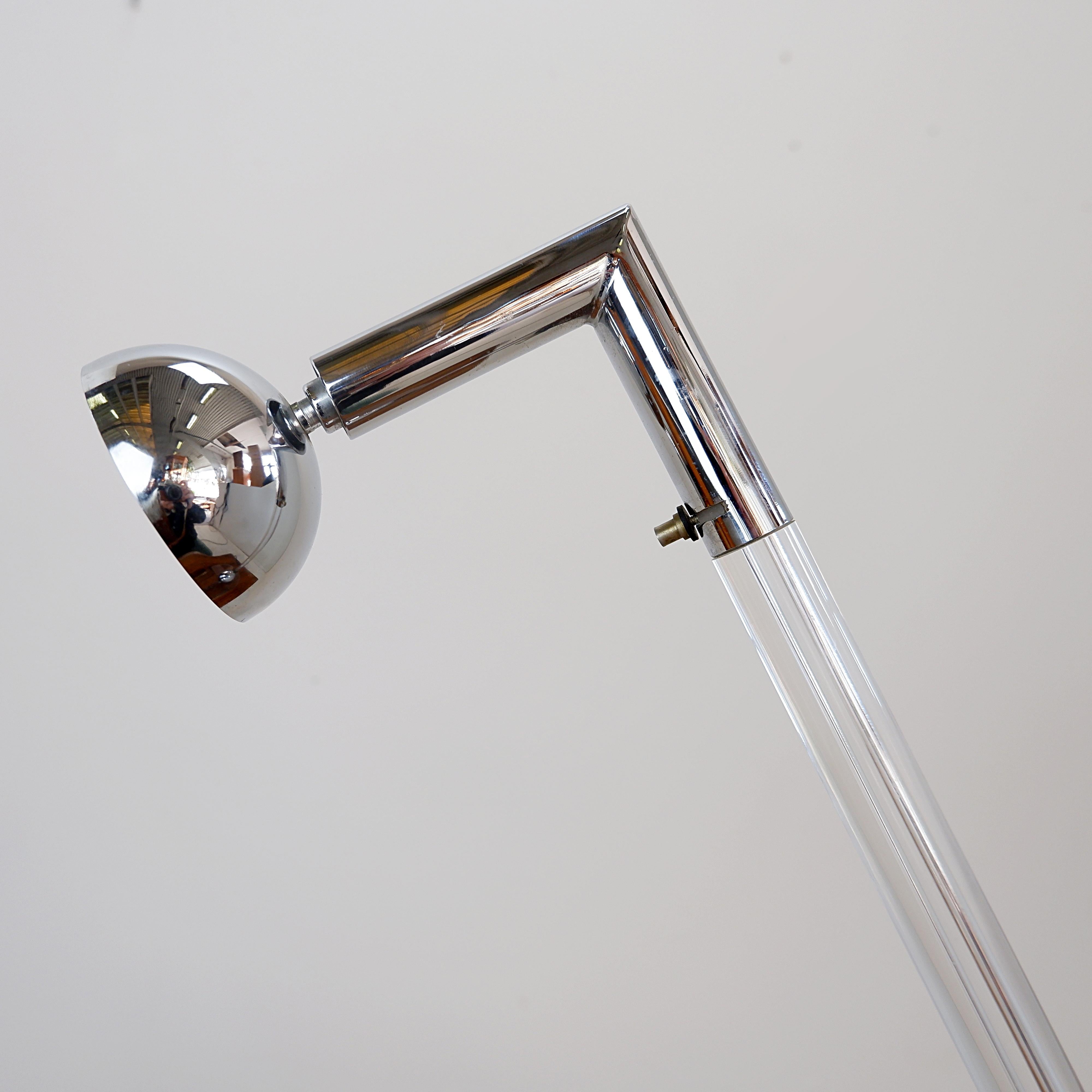 Postmodern Translucent Acrylic glass Table Lamp - 1980s For Sale 5