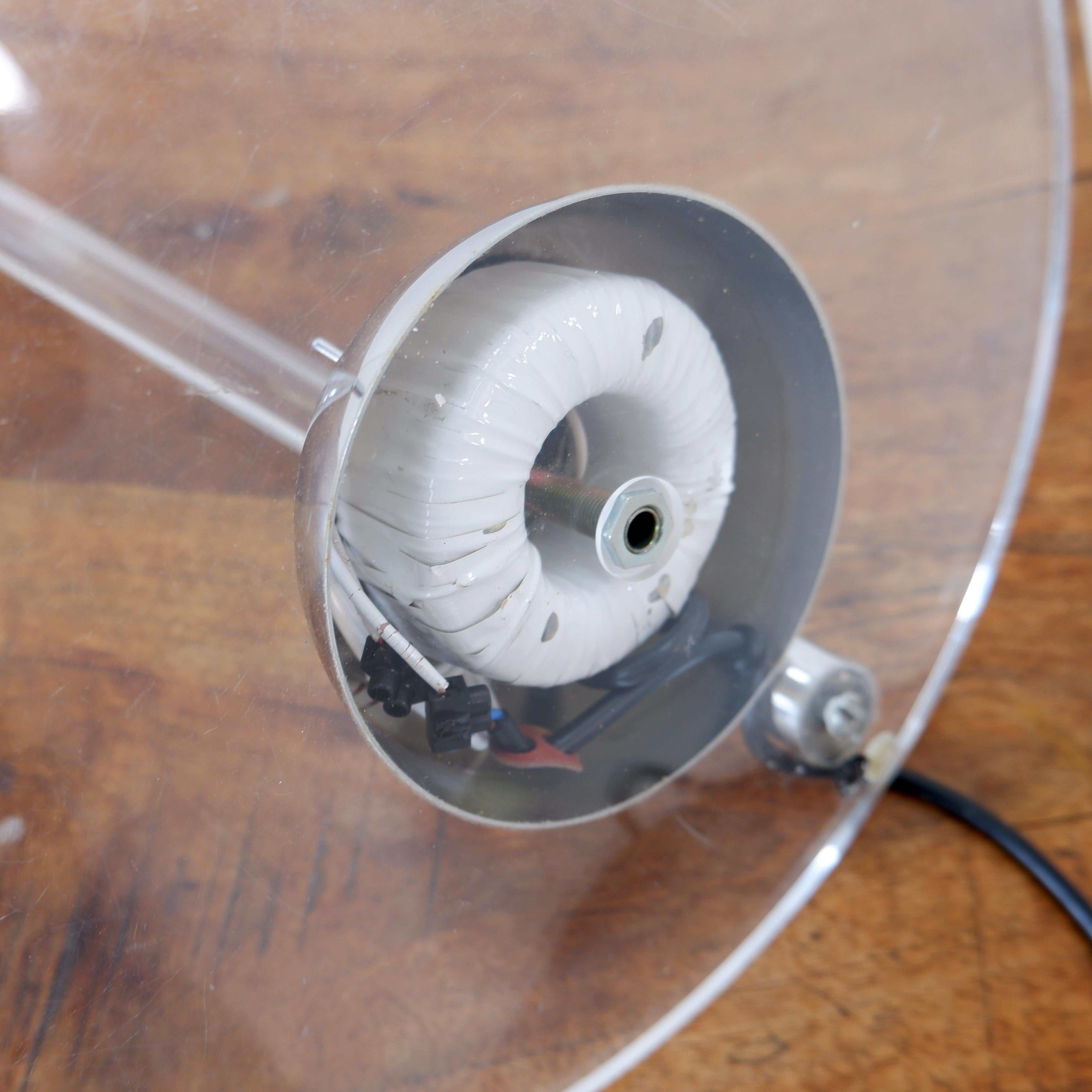Postmodern Translucent Acrylic glass Table Lamp - 1980s For Sale 7
