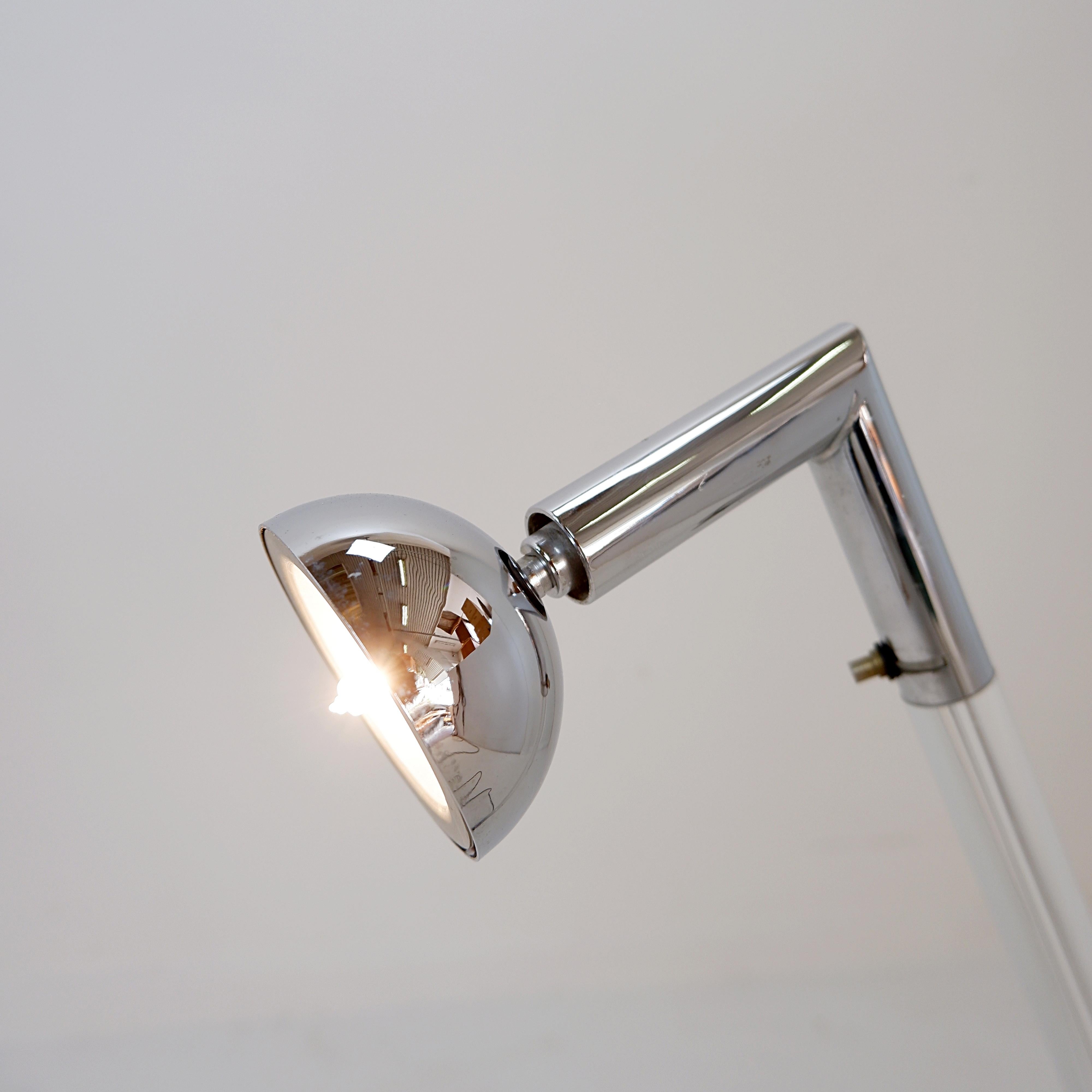 Post-Modern Postmodern Translucent Acrylic glass Table Lamp - 1980s For Sale