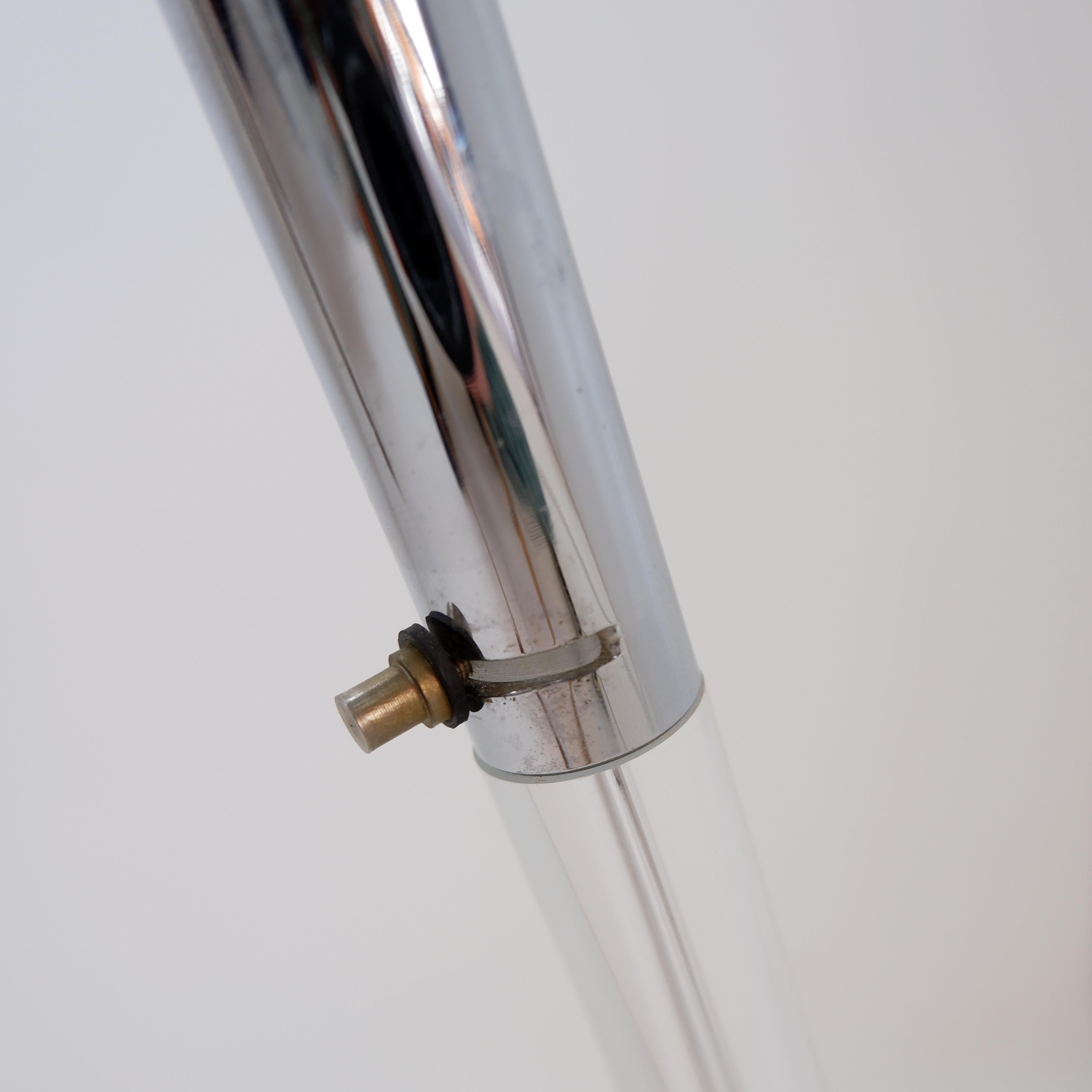 Postmodern Translucent Acrylic glass Table Lamp - 1980s In Good Condition For Sale In Linkebeek, BE