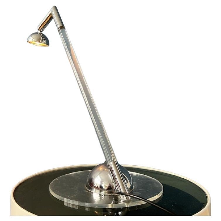 Postmodern Translucent Plexiglass Table Lamp, 80s