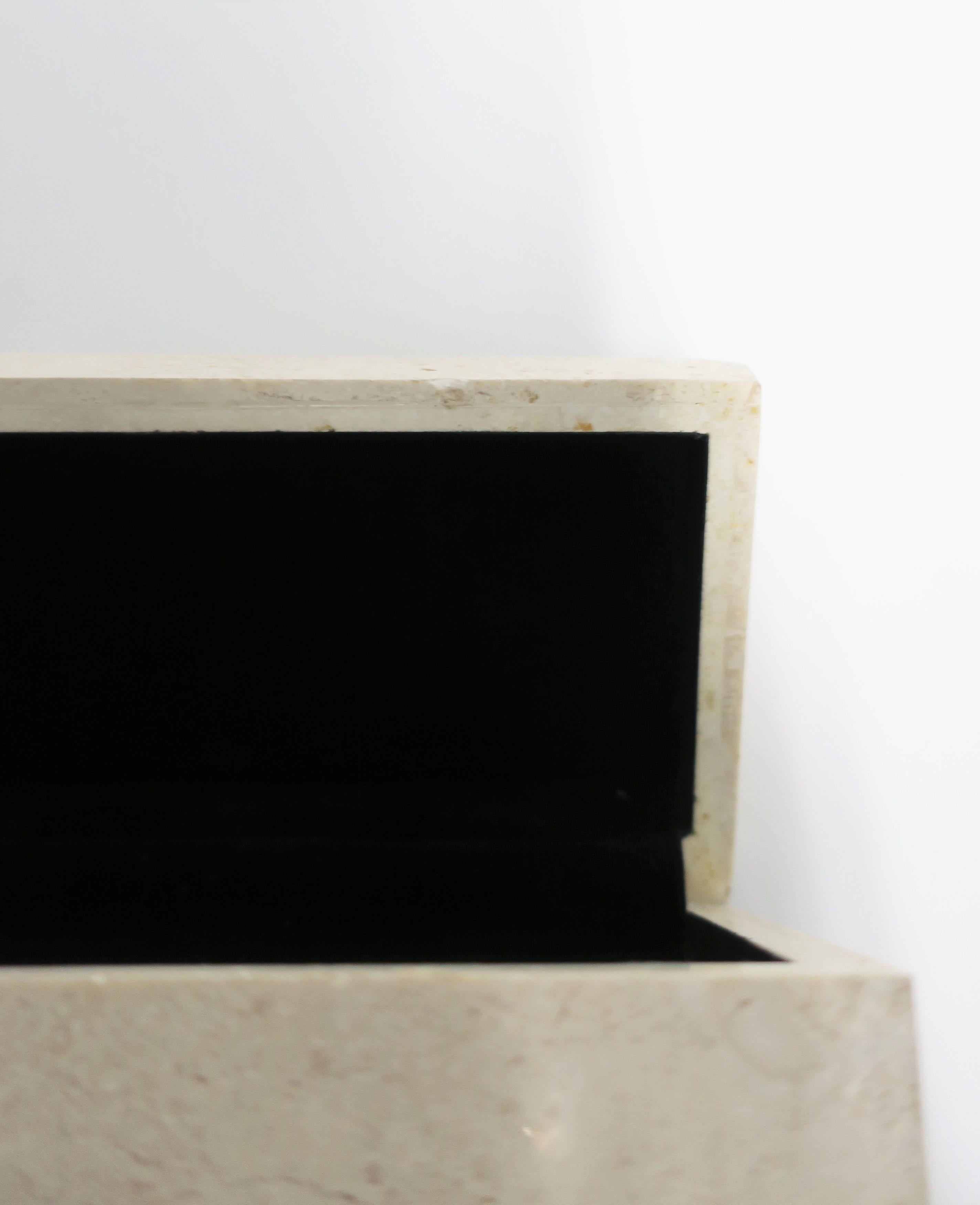 Postmodern Travertine Marble Box 6