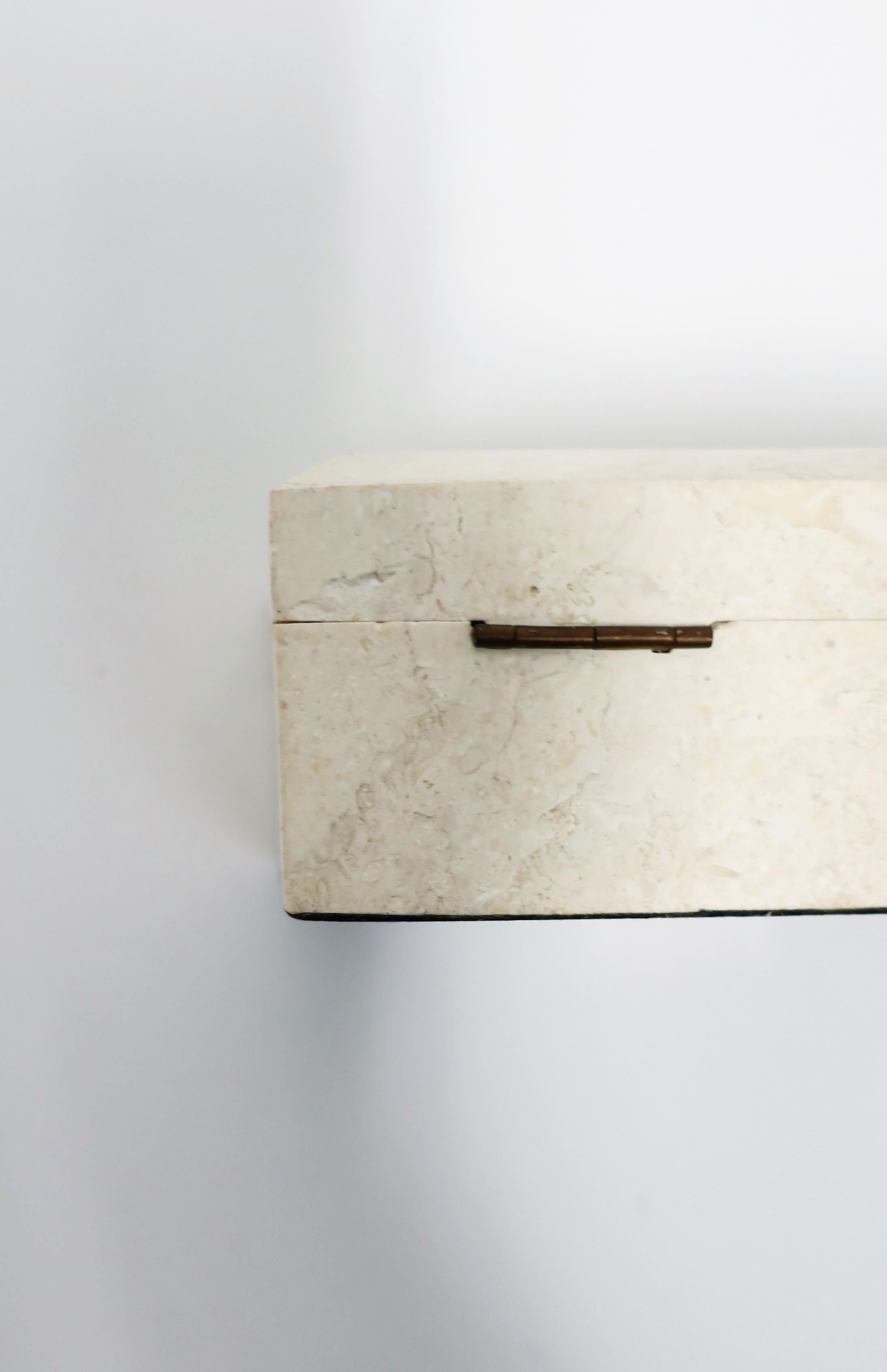 Postmodern Travertine Marble Box 7
