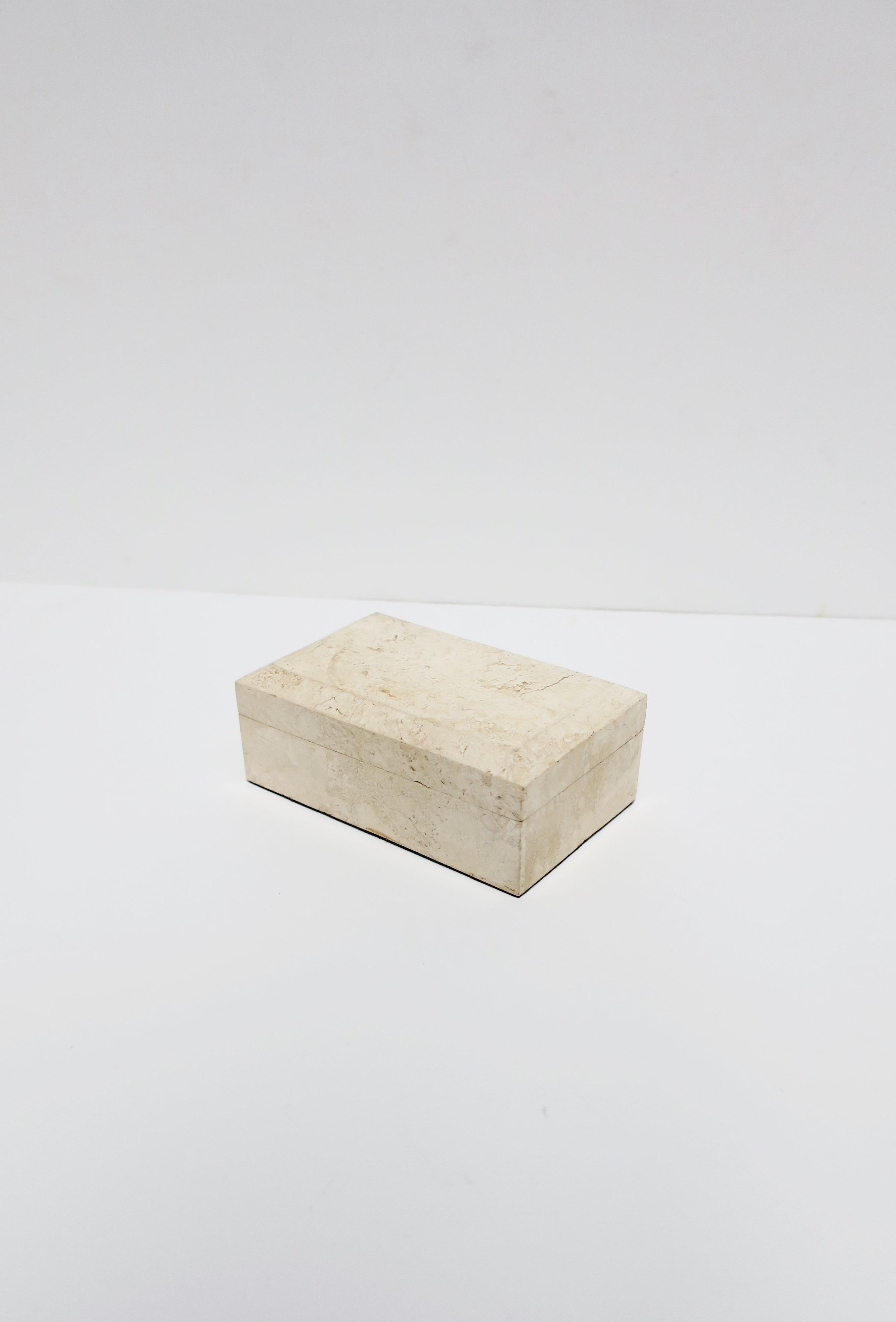 travertine box with lid