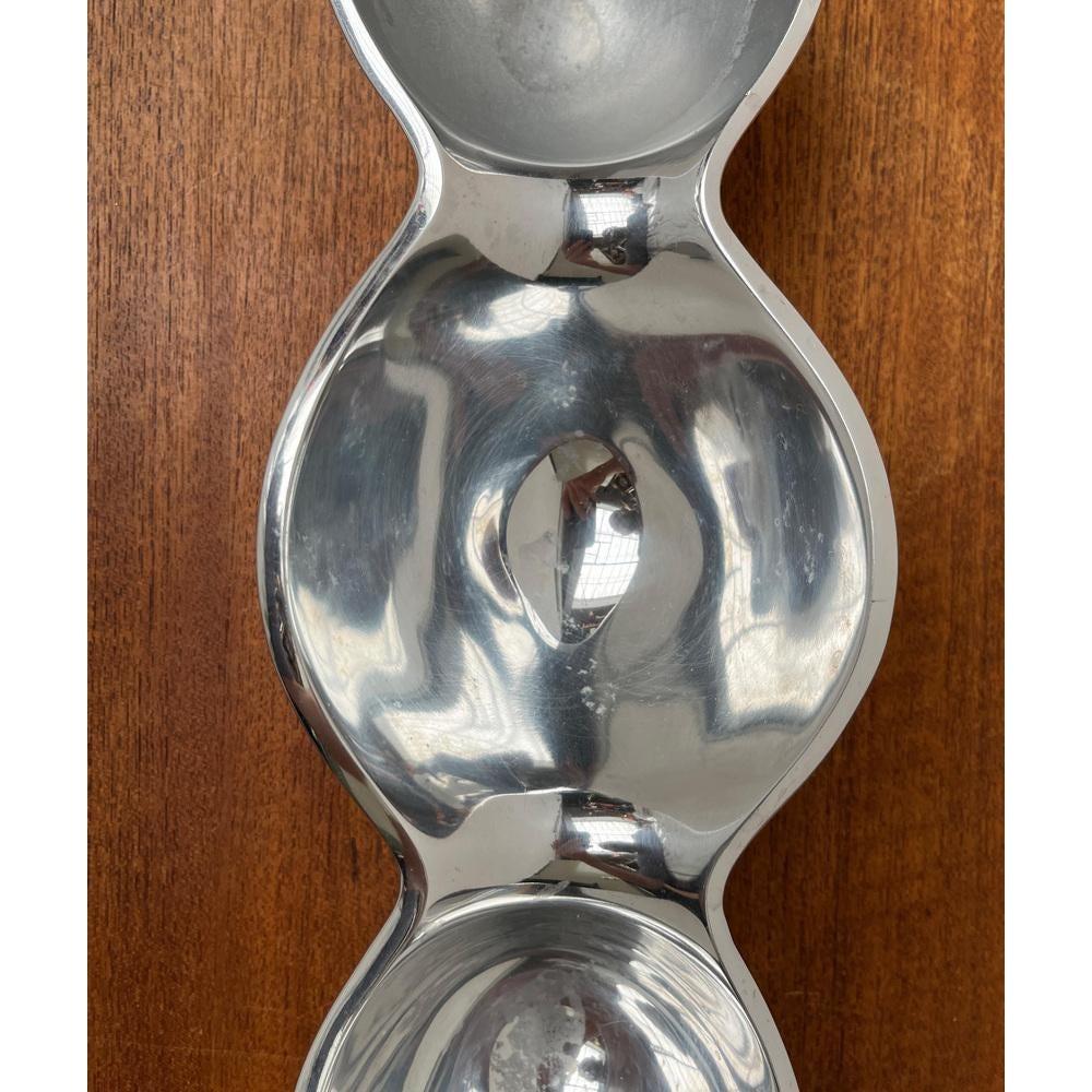 Postmodern Triple Metal Bowl by Steve Cozzolino for Nambe, 1990s For Sale 5