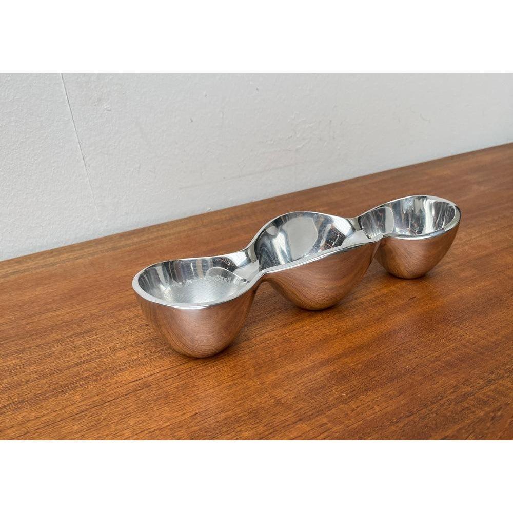 Postmodern Triple Metal Bowl by Steve Cozzolino for Nambe, 1990s For Sale 7