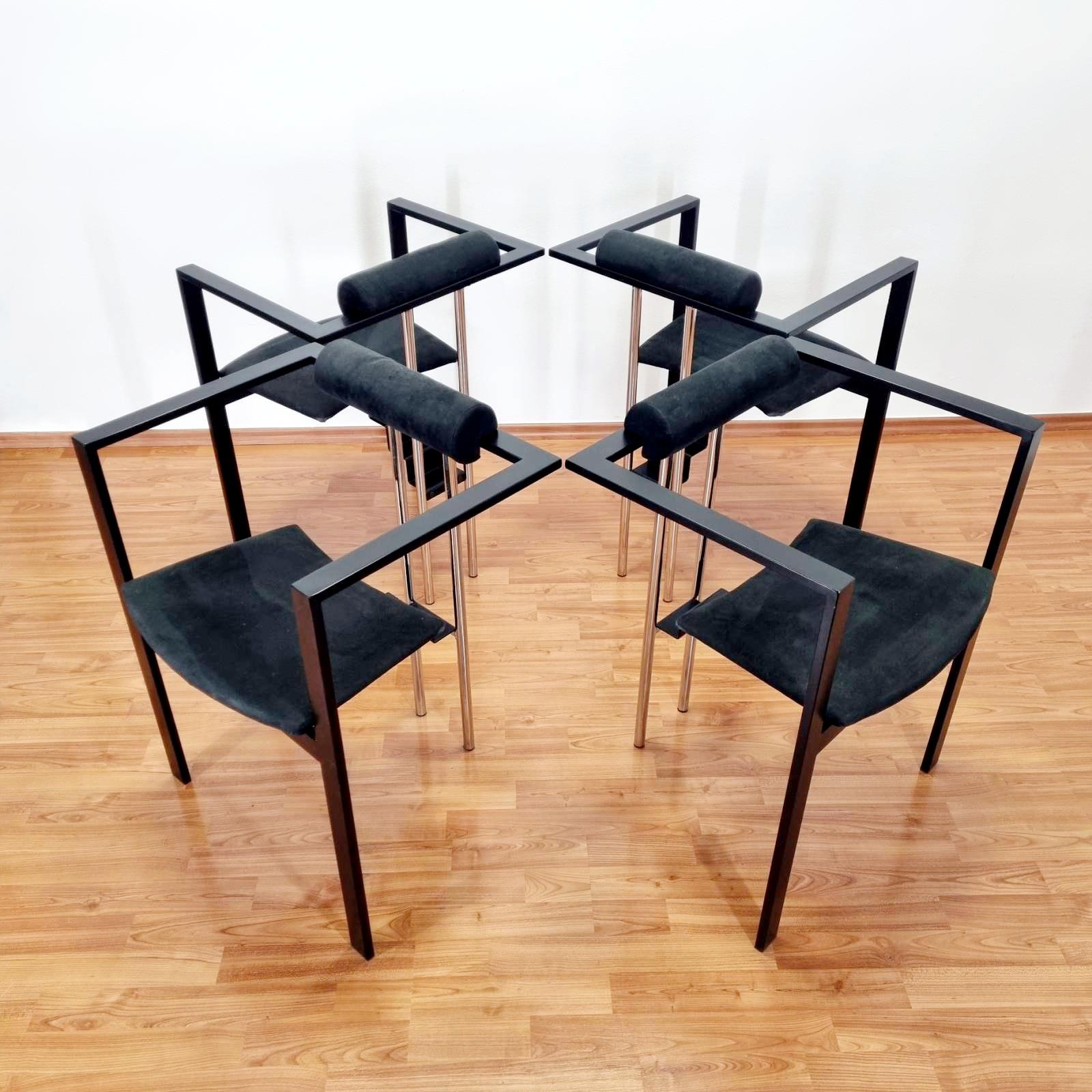 Late 20th Century Postmodern Trix Armchairs by K.F. Forster for KFF Design, Germany 80s, Set of 4 For Sale