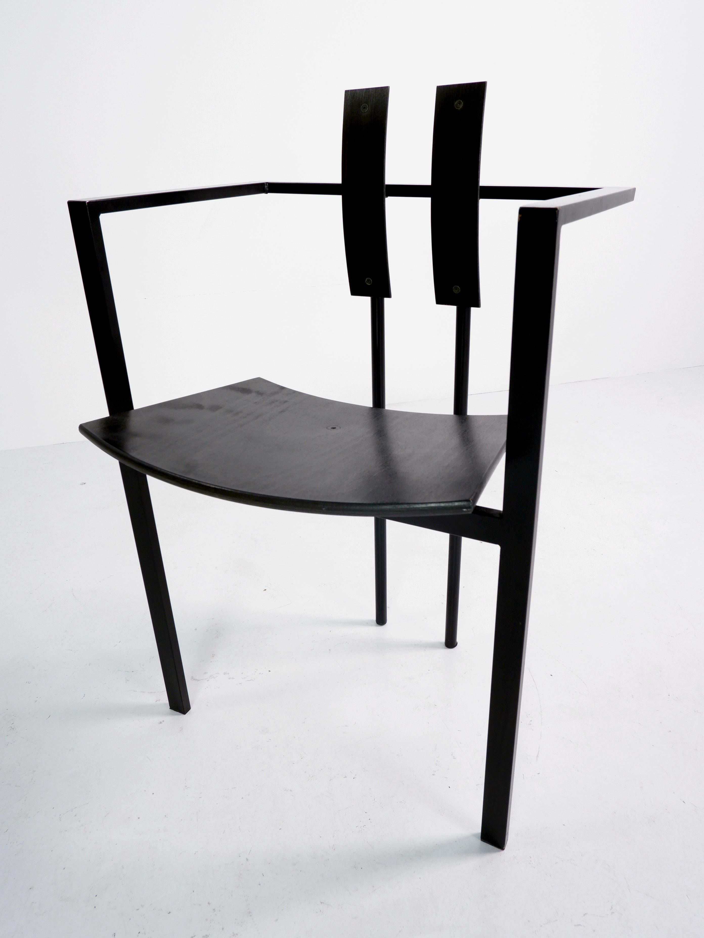 Postmoderner Trix-Stuhl von Karl Friedrich Frster, um 1980 (Ende des 20. Jahrhunderts)