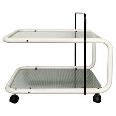 Postmoderner Trolley, Memphis-Stil, Quaderna-Muster, Italien 1980er Jahre