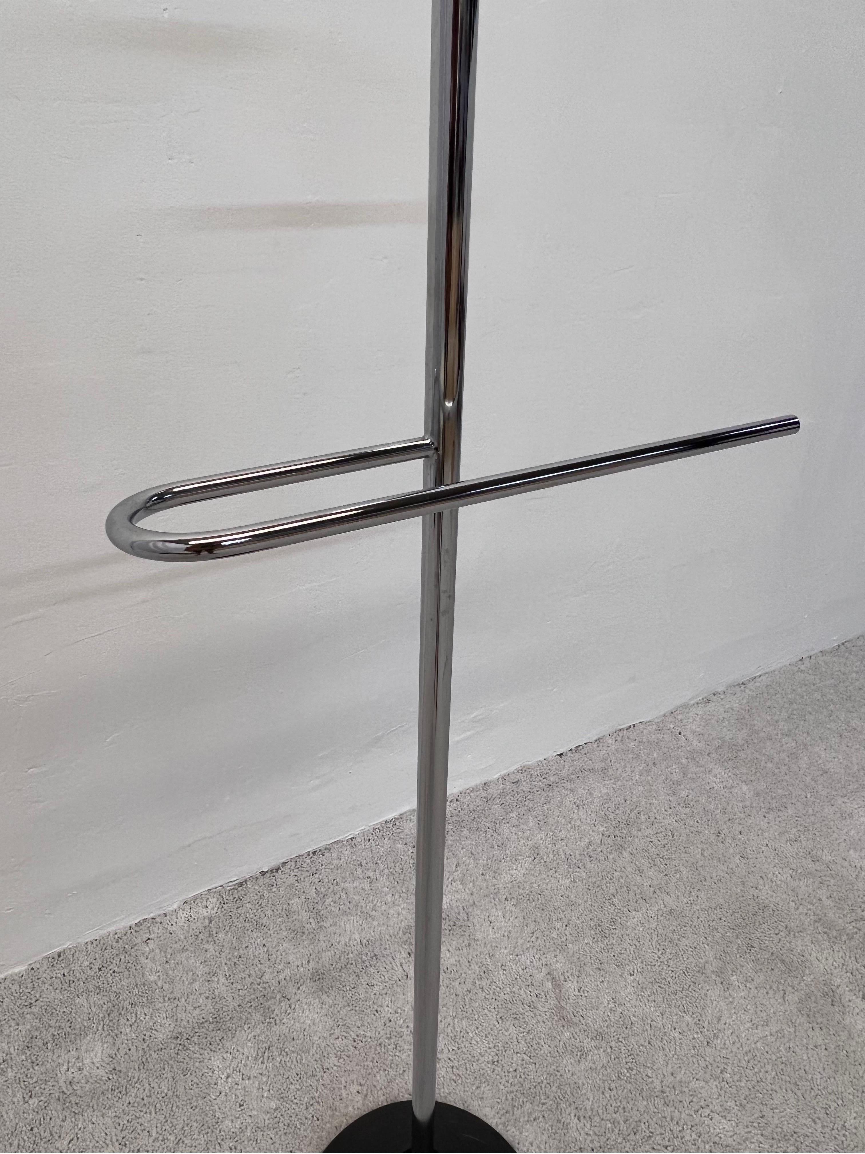 Postmodern Tubular Steel Valet Coat Rack by Porada Arredi, Italy 1990s For Sale 3