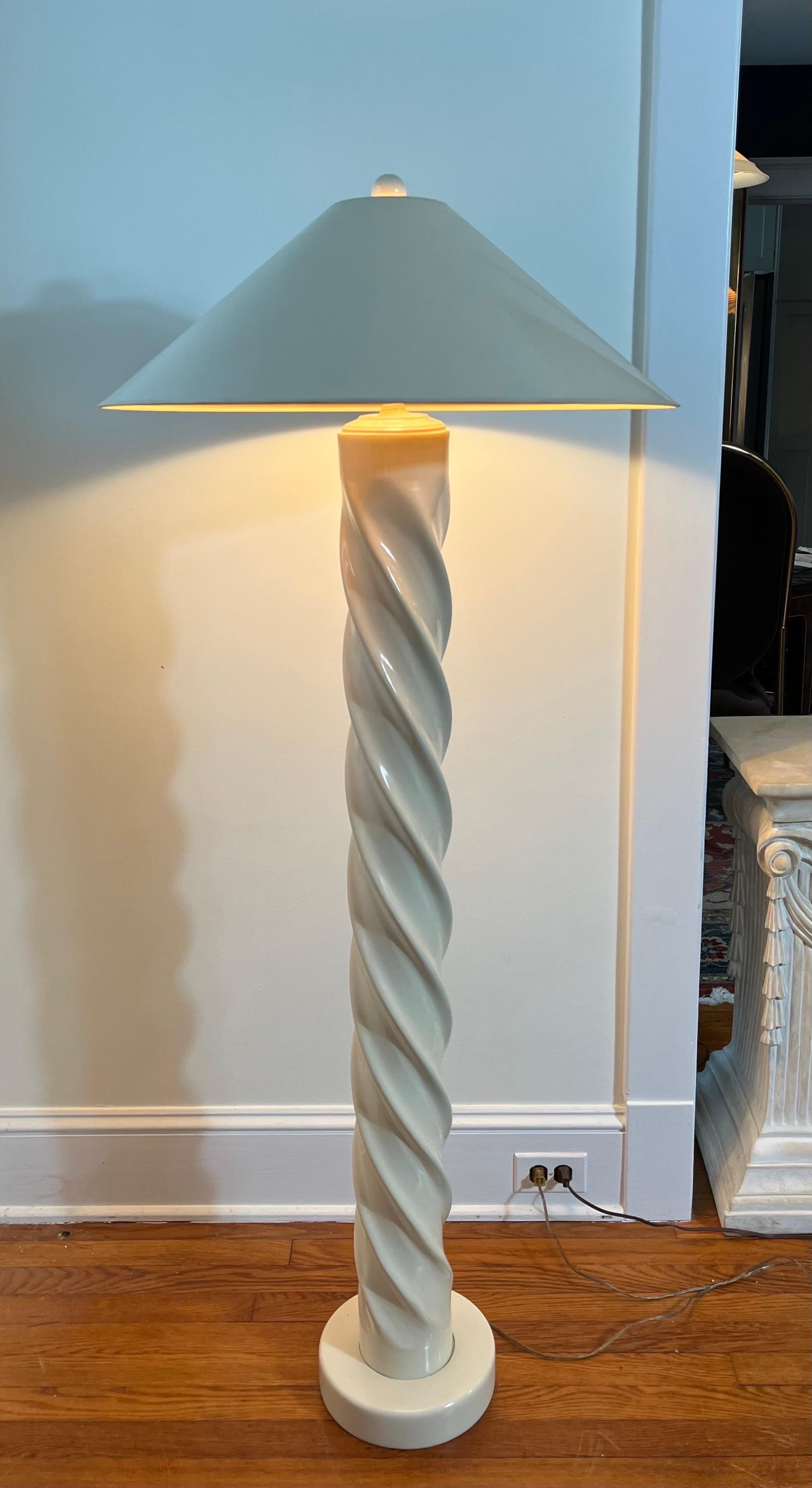 Post-Modern Postmodern Twist Floor Lamp Tyndale For Sale