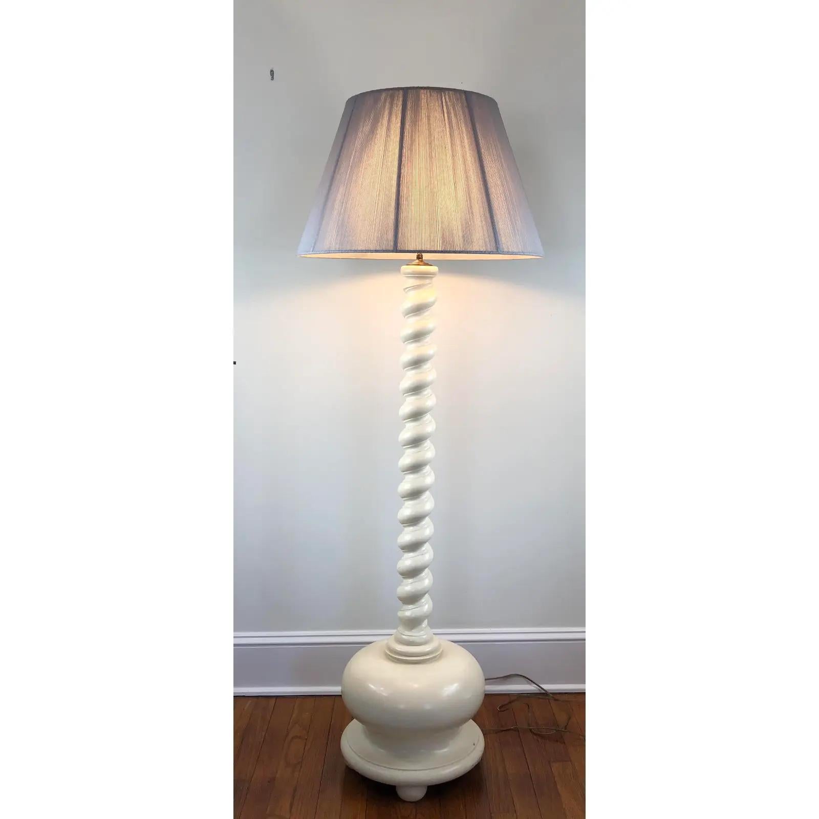 American Twist Floor Lamp Michael Taylor Style For Sale