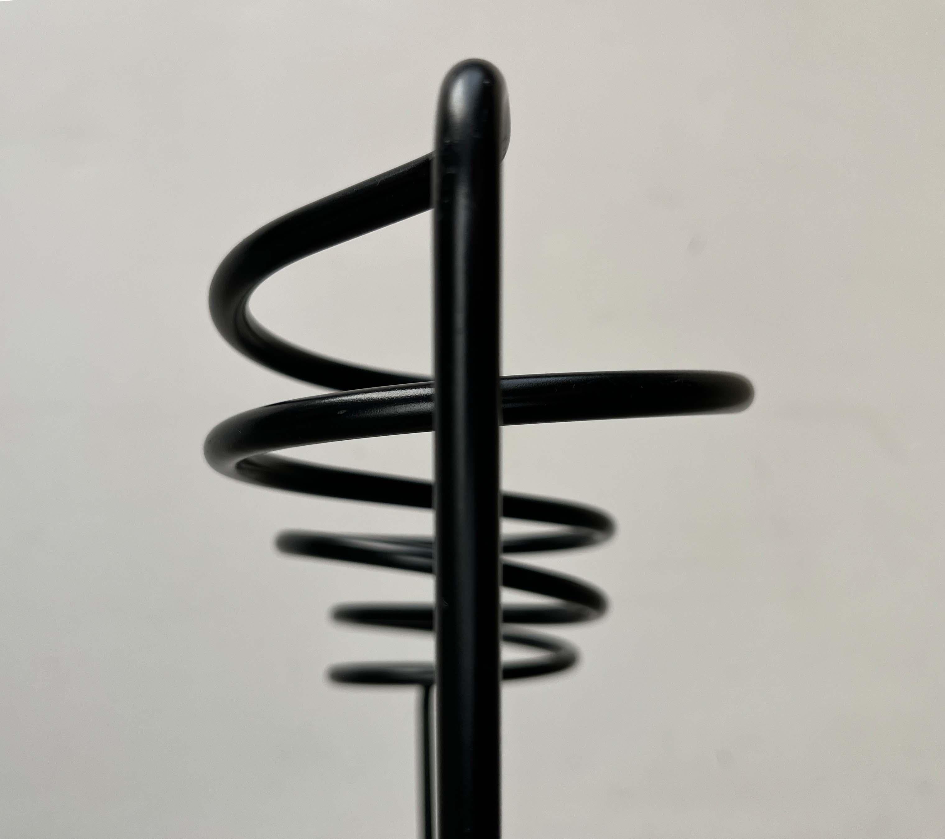 Metal Postmodern Umbrella Stand, 1980s For Sale