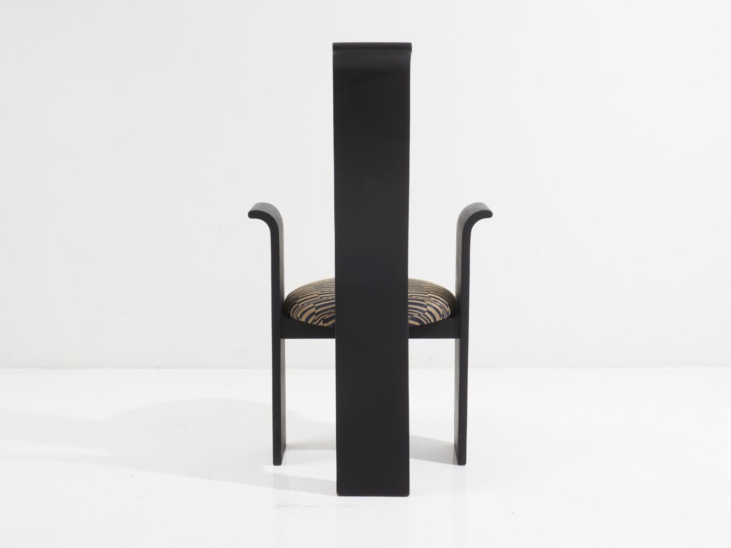 Post-Modern Postmodern Upholstered Dining Chair, 1980s