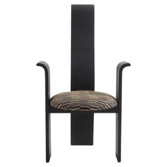 Postmodern Upholstered Dining Chair, 1980s