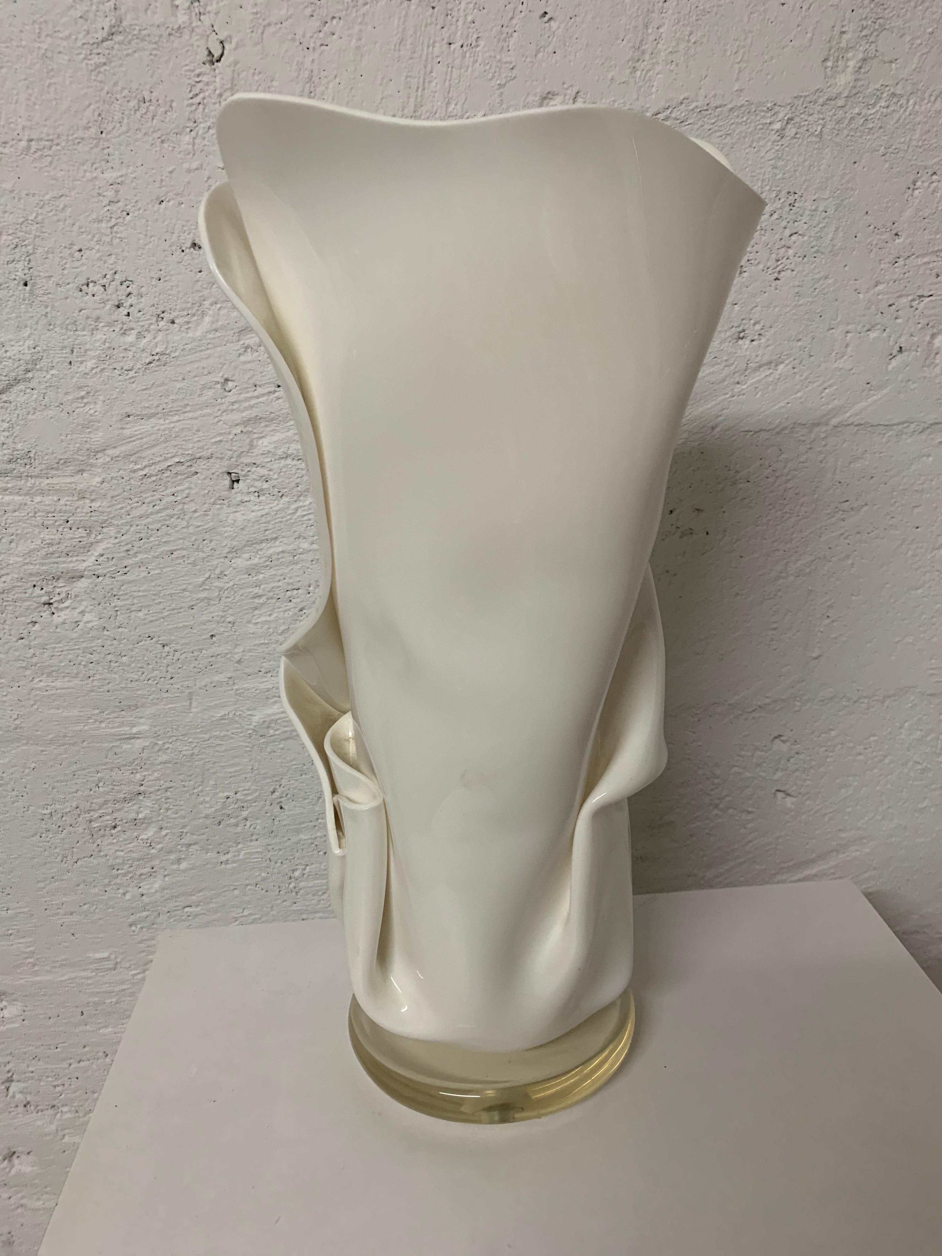 20th Century Postmodern Van Teal Handkerchief Lamp, Signed