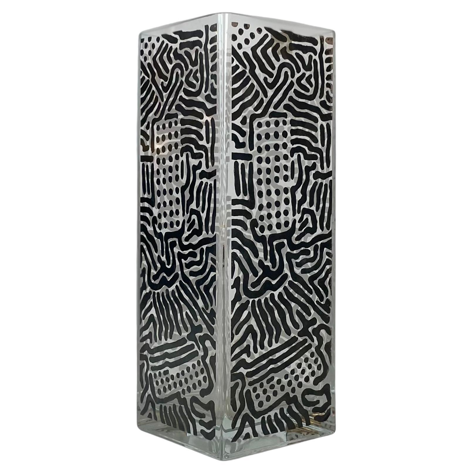 Jarrón postmoderno de Nathalie du Pasquier para HWC Egizia & Sottsass Associati, 199