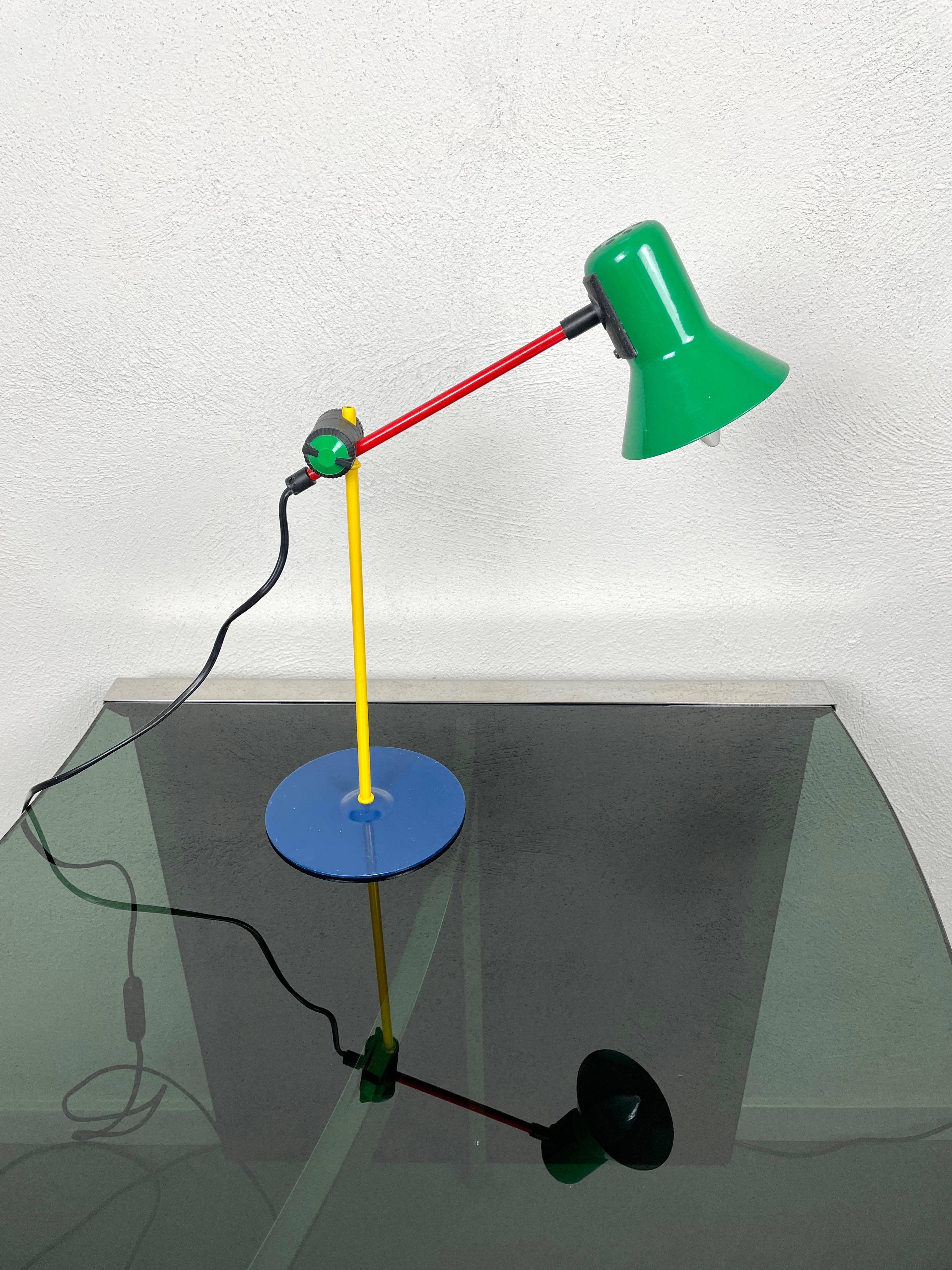 Post-Modern Postmodern Veneta Lumi Desk Task Table Lamp, Italy, 1990s