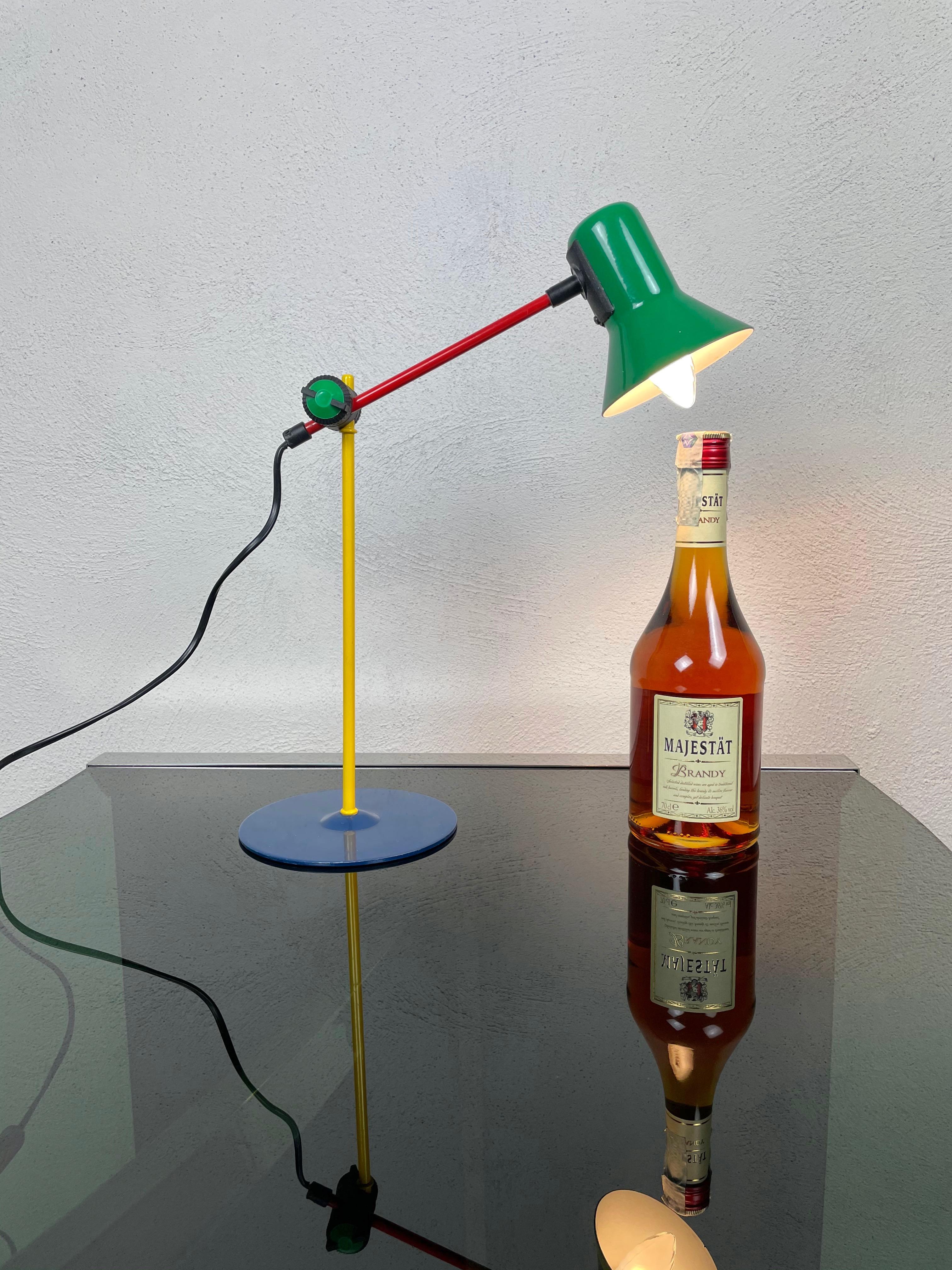 Italian Postmodern Veneta Lumi Desk Task Table Lamp, Italy, 1990s