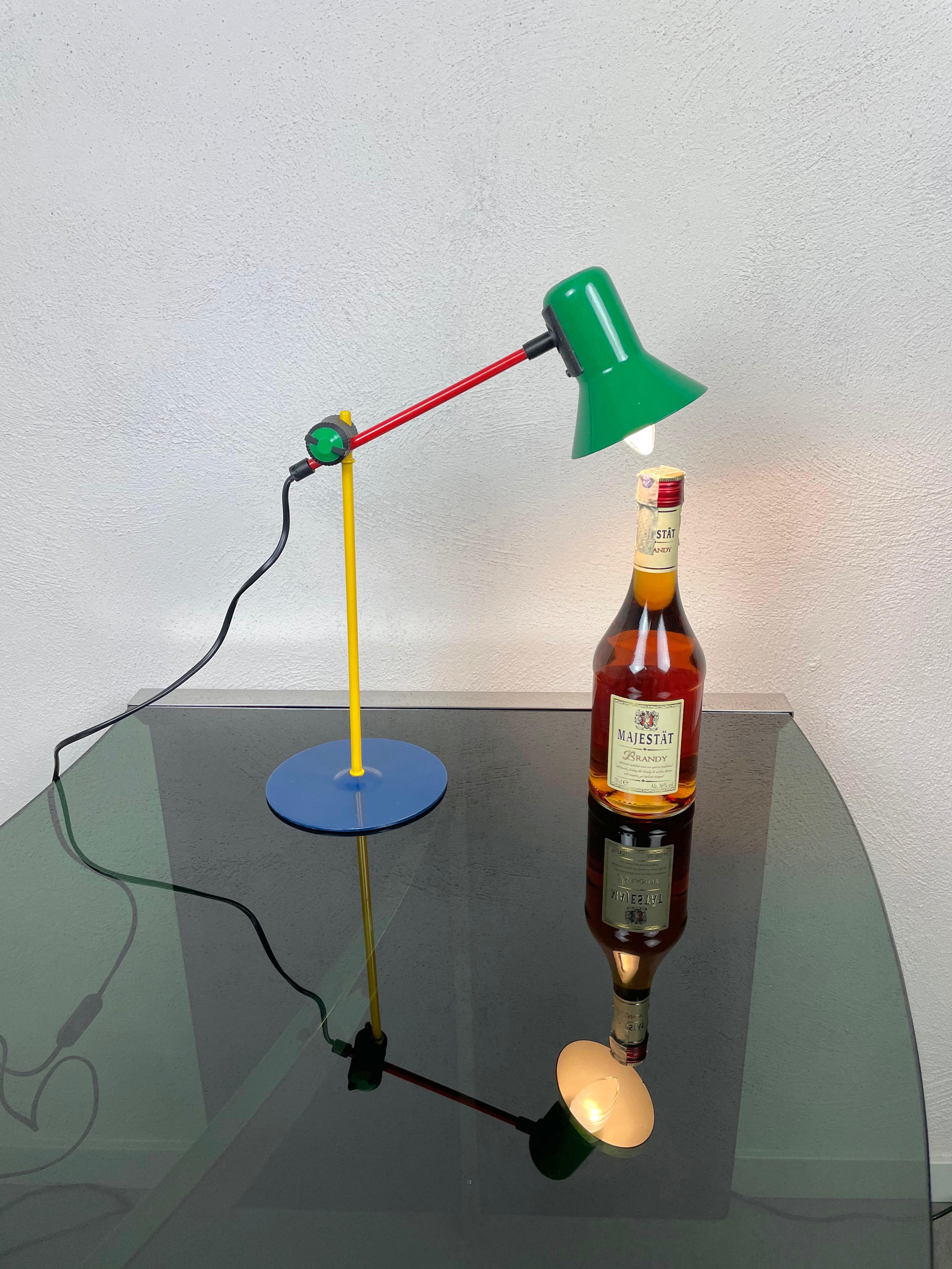 Late 20th Century Postmodern Veneta Lumi Desk Task Table Lamp, Italy, 1990s