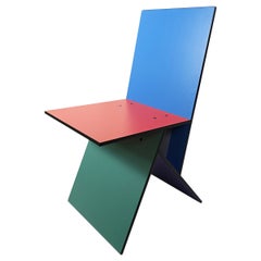 Chaise postmoderne Vilbert conçue par Verner Panton pour Ikea
