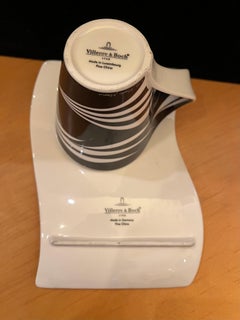 Postmodern Villeroy & Boch New Wave Faces by Marc Manu Coffee Cup & Saucer L.Ed.