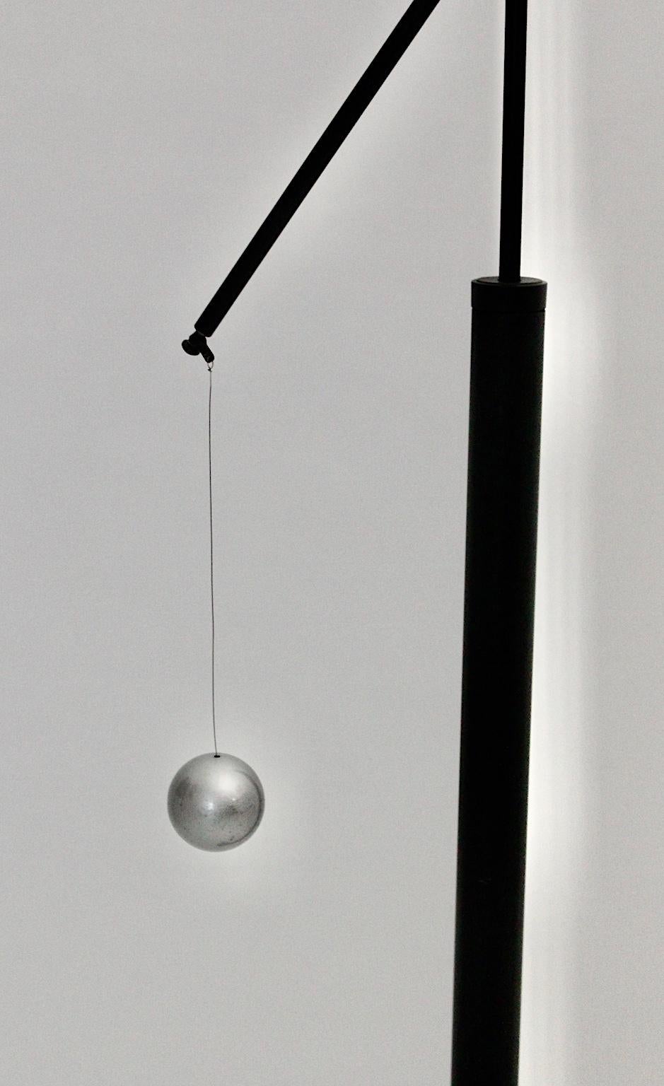 Post-Modern Postmodern Vintage Black Floor Lamp by Carlo Forcolini 1989 for Artemide Italy For Sale