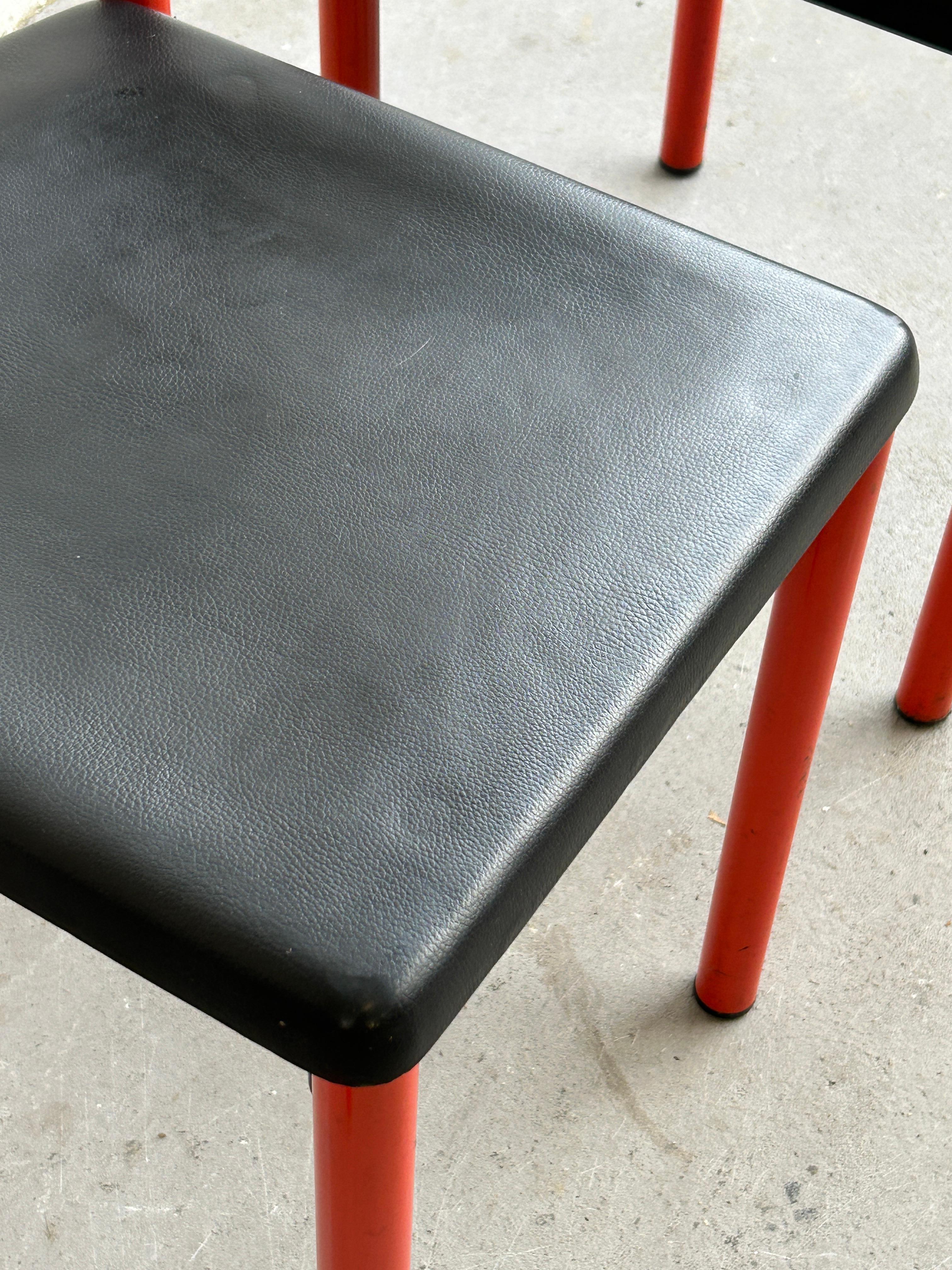 Postmodern Vintage Chairs in Style of Cassina 501 Göteborg Chairs Cassina, 1980s 3