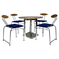 Set da pranzo postmoderno d'epoca Massimo Iosa Ghini per Moroso c 1987 Italia