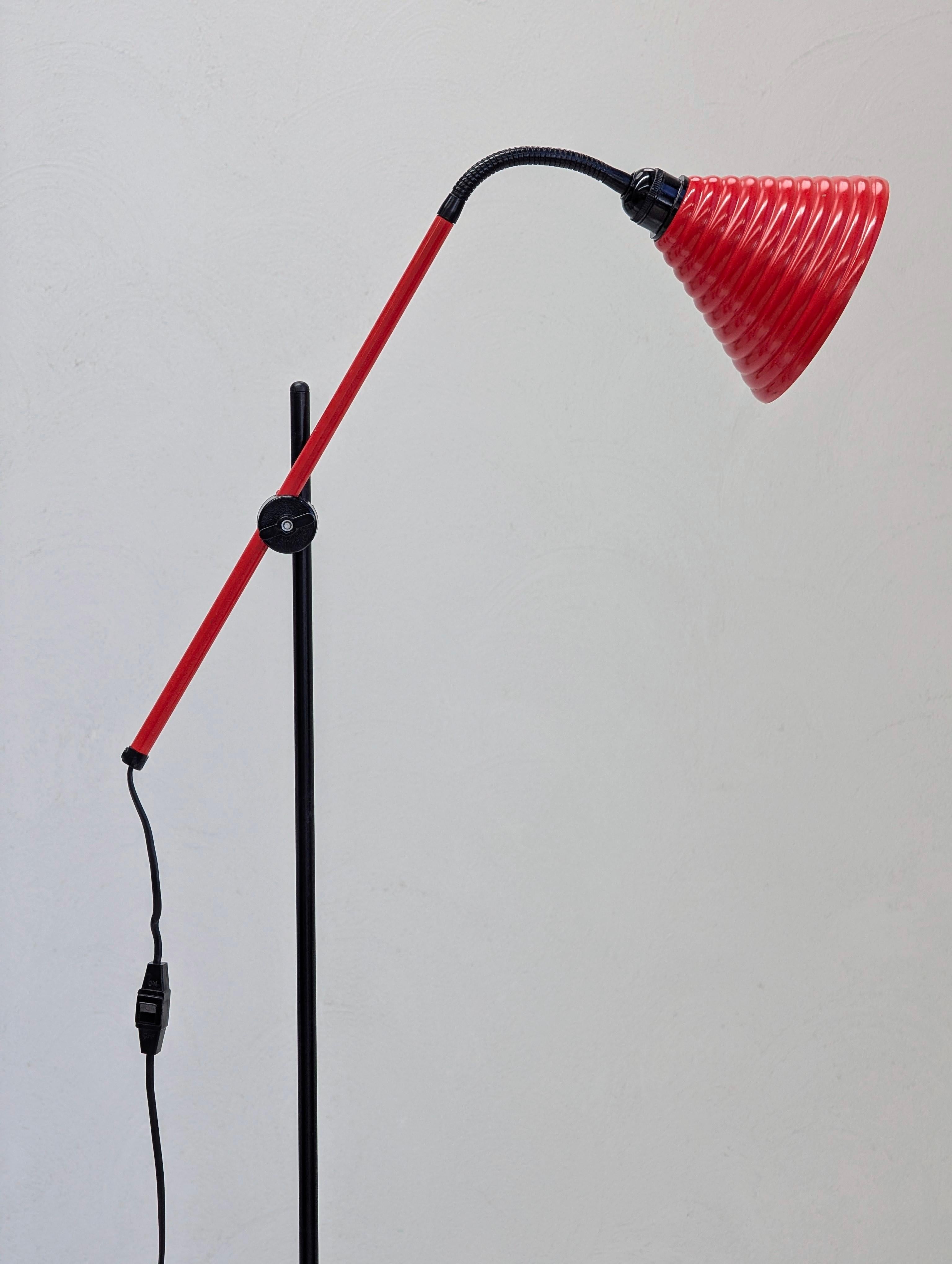 Painted Vintage 1980s 'Trix' Postmodern Floor Lamp by Regent For Sale