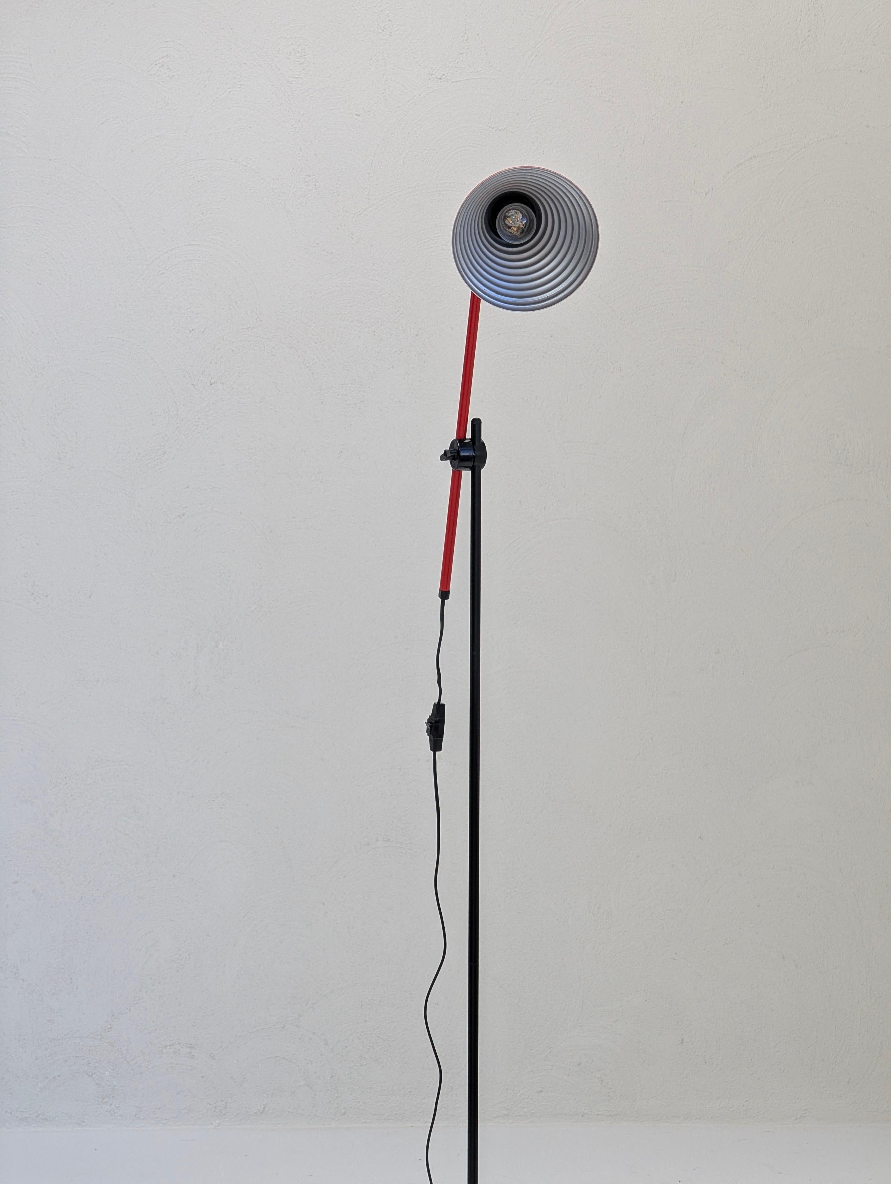 Steel Vintage 1980s 'Trix' Postmodern Floor Lamp by Regent For Sale