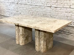 Postmodern Vintage Marble Dining Table