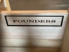 Postmodern Vintage Nightstand with Fluted and Brass Detailing