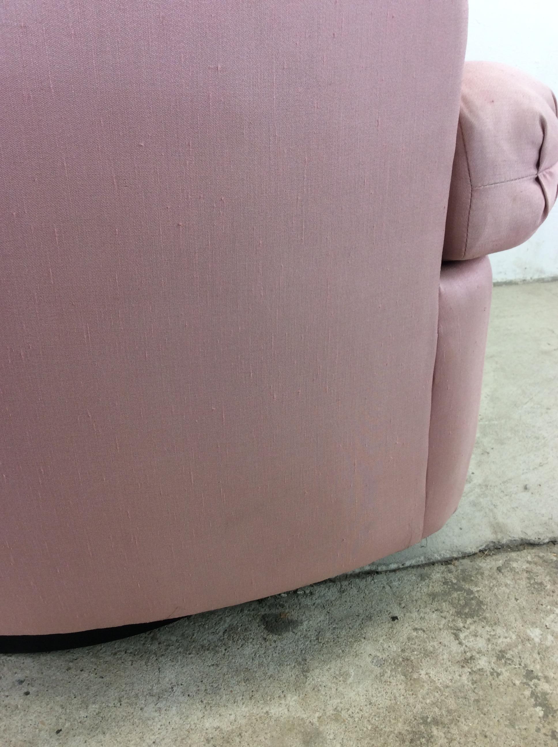 Postmodern Vintage Pink Upholstered Club Chair by Carsons 7
