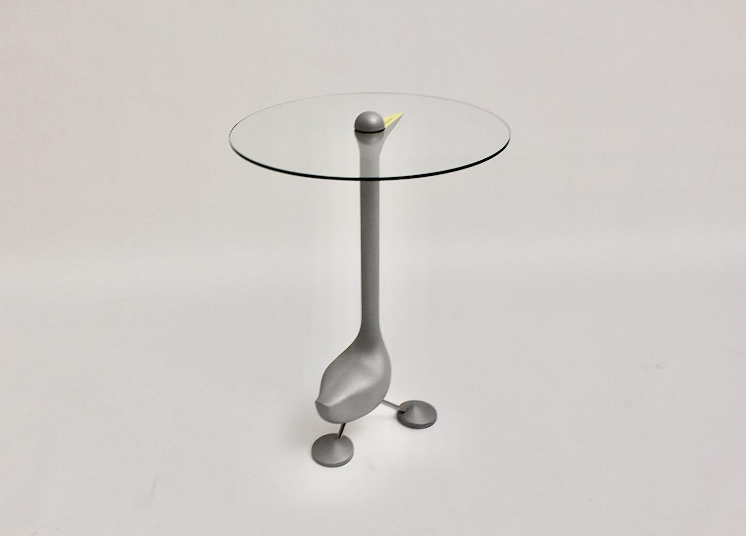 Postmodern Vintage Side Table Sirfo Alessandro Mendini Zanotta Edizione 1986 For Sale 1