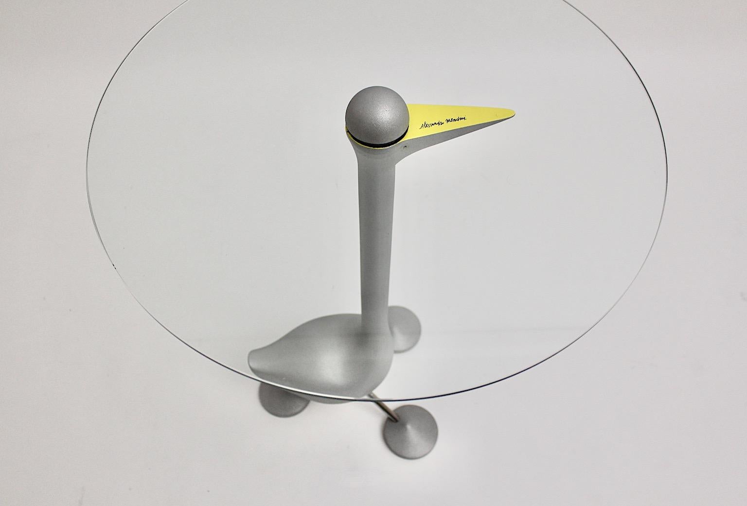 Postmodern Vintage Side Table Sirfo Alessandro Mendini Zanotta Edizione 1986 For Sale 3