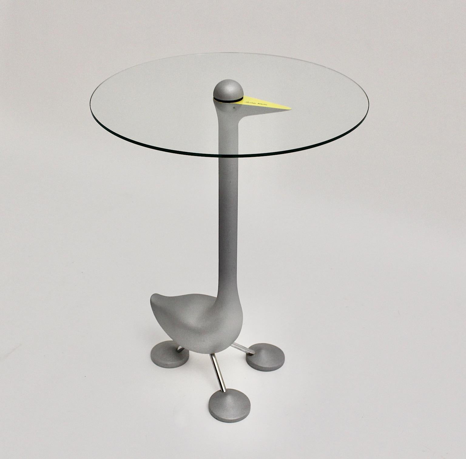 Post-Modern Postmodern Vintage Side Table Sirfo Alessandro Mendini Zanotta Edizione 1986 For Sale