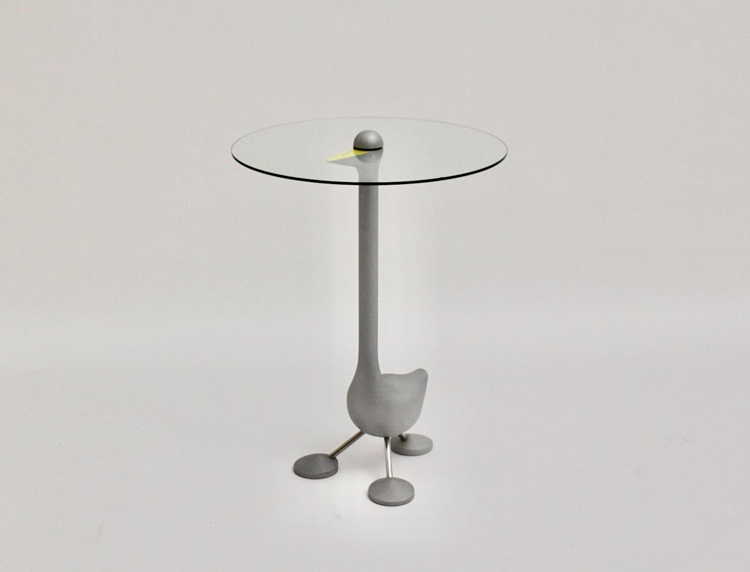 Late 20th Century Postmodern Vintage Side Table Sirfo Alessandro Mendini Zanotta Edizione 1986 For Sale