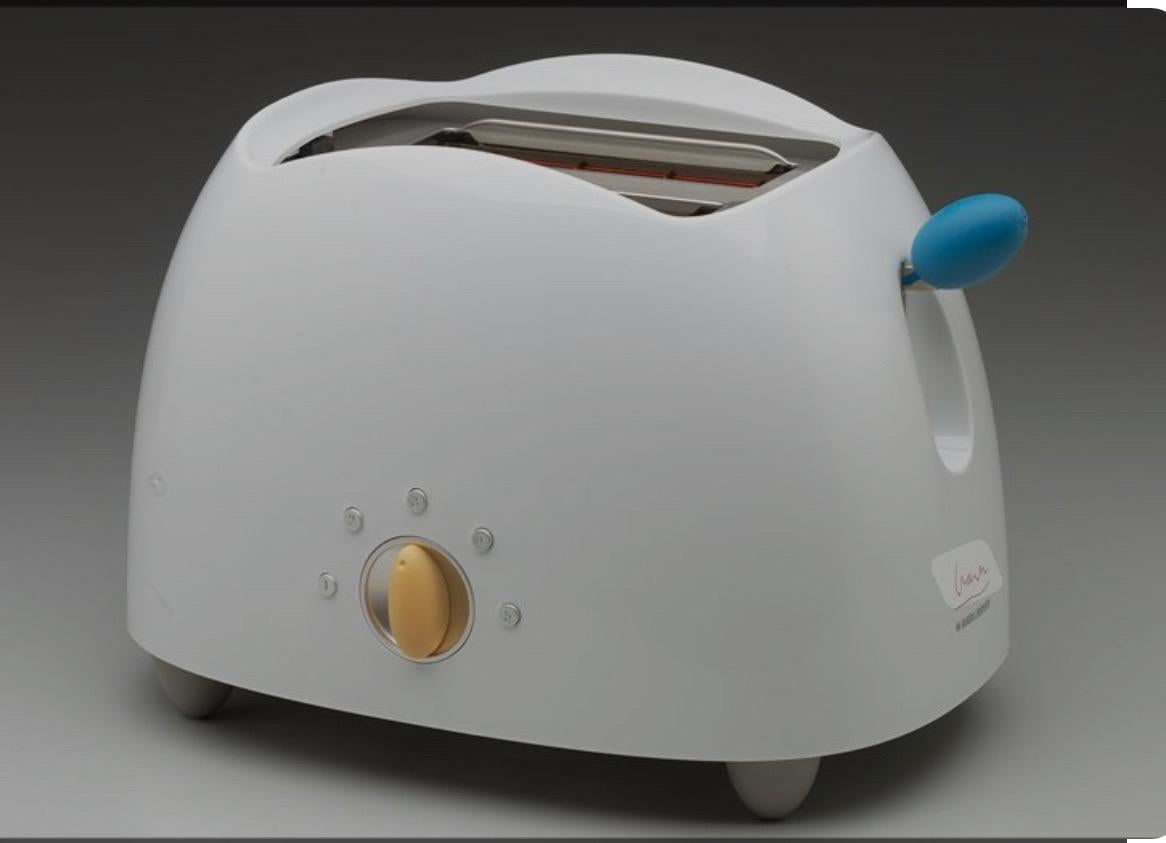 Metal Postmodern Vintage Toaster Designed by Michael Graves For Sale