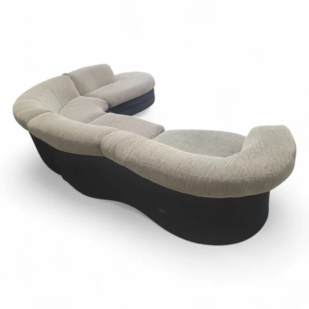 Postmoderne Canapé sectionnel postmoderne serpentin 3 pièces par Weiman en vente